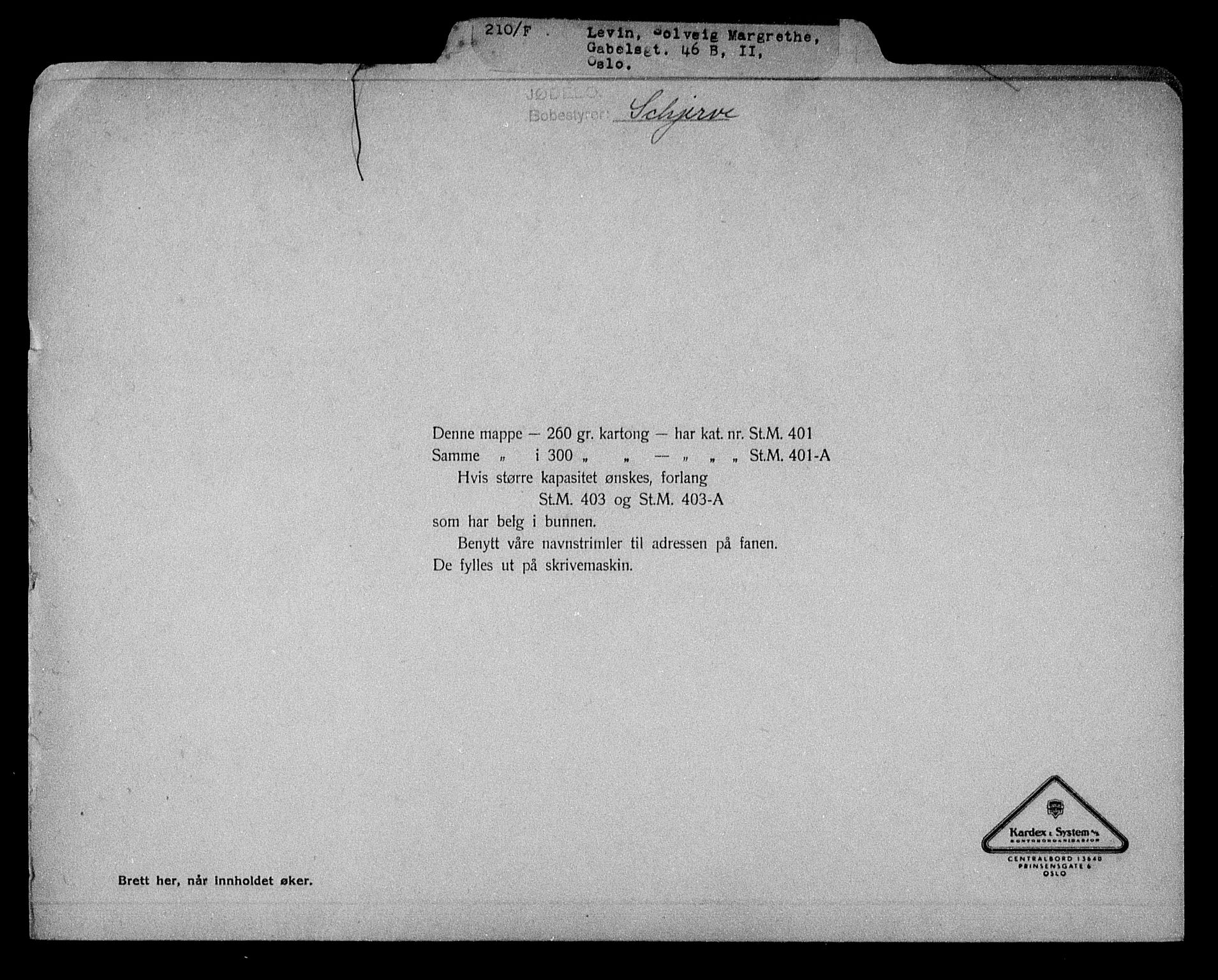 Justisdepartementet, Tilbakeføringskontoret for inndratte formuer, AV/RA-S-1564/H/Hc/Hcc/L0958: --, 1945-1947, s. 287