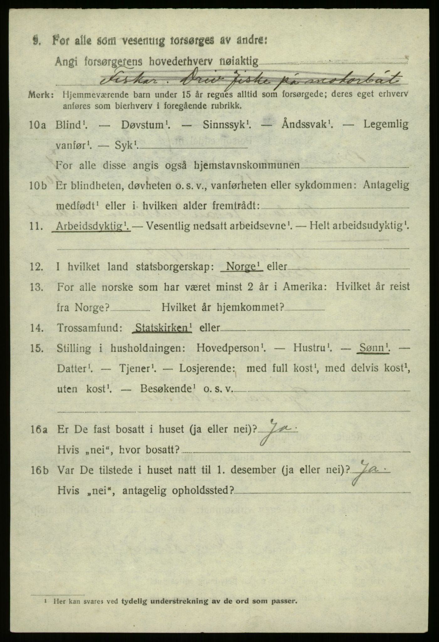 SAB, Folketelling 1920 for 1438 Bremanger herred, 1920, s. 4567