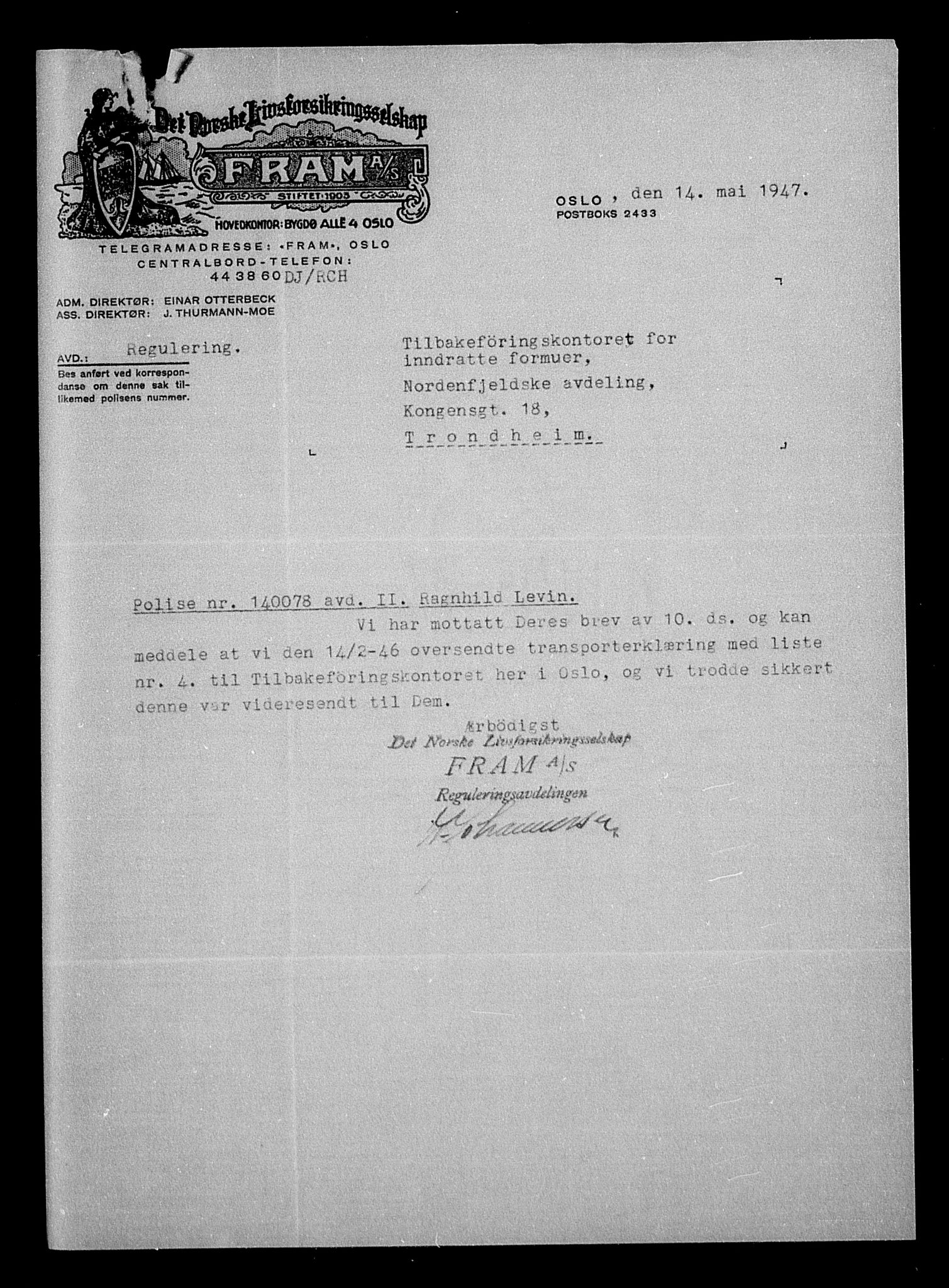 Justisdepartementet, Tilbakeføringskontoret for inndratte formuer, AV/RA-S-1564/H/Hc/Hcb/L0914: --, 1945-1947, s. 385