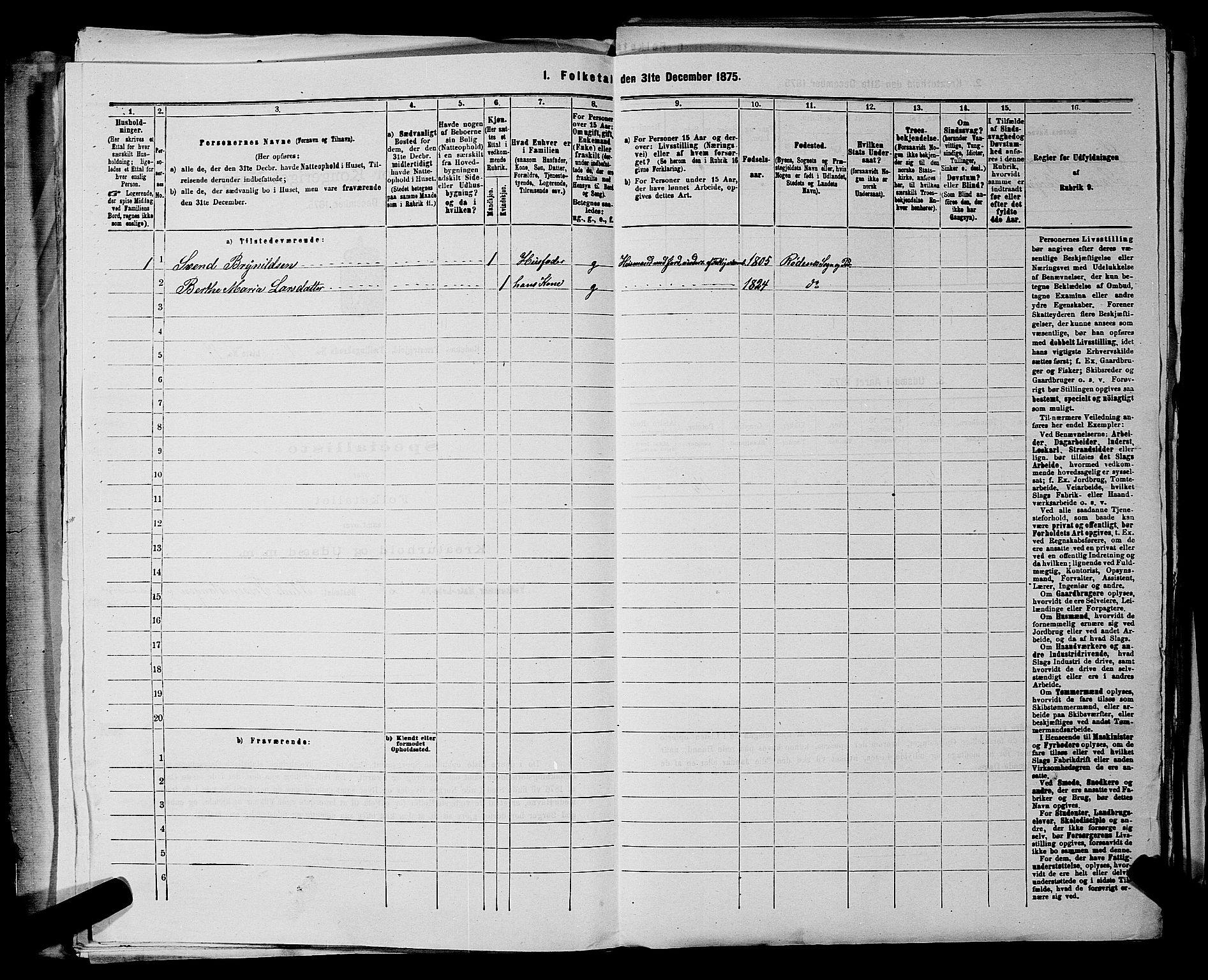 RA, Folketelling 1875 for 0120P Rødenes prestegjeld, 1875, s. 58