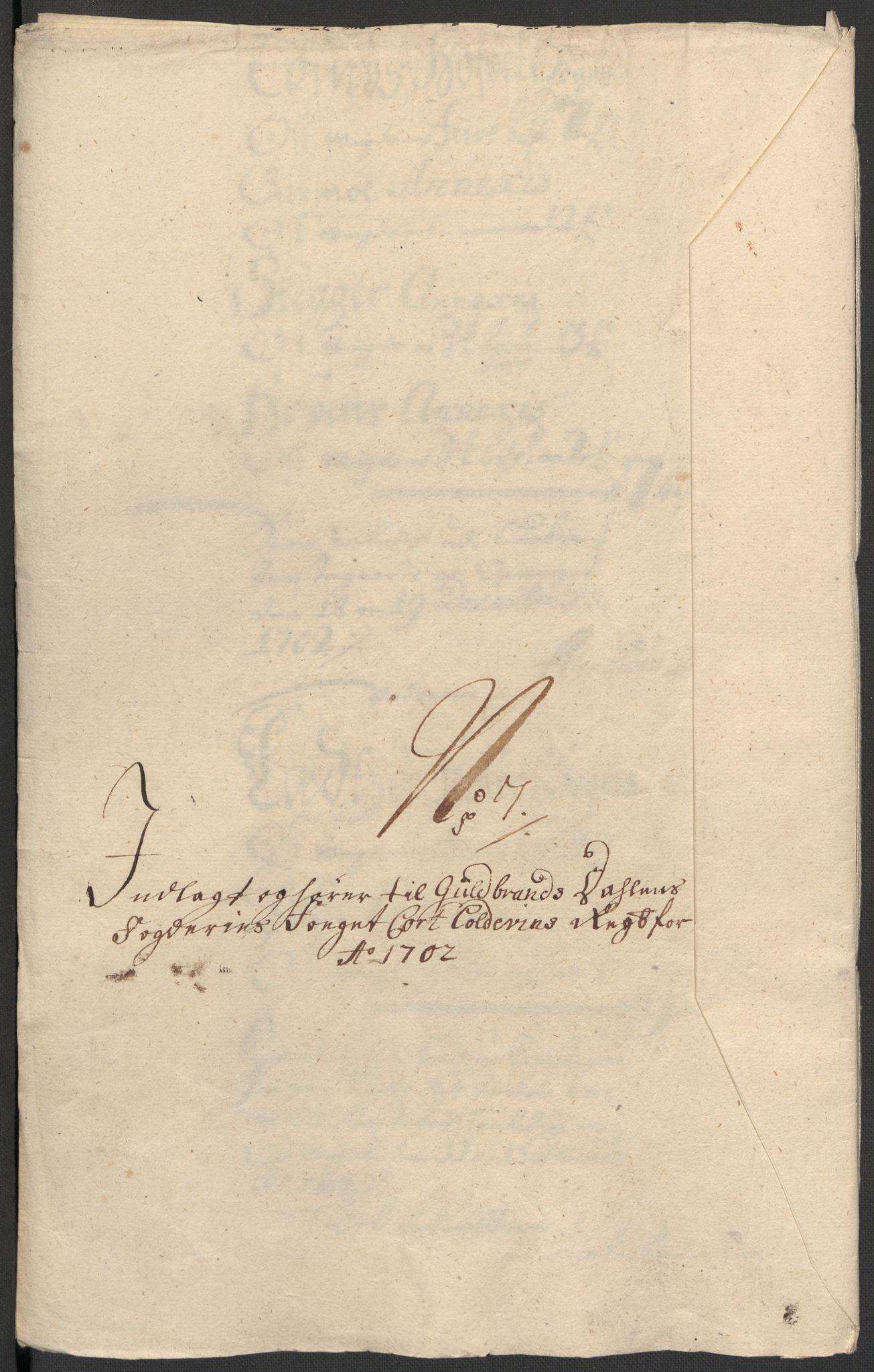 Rentekammeret inntil 1814, Reviderte regnskaper, Fogderegnskap, RA/EA-4092/R17/L1175: Fogderegnskap Gudbrandsdal, 1702, s. 110