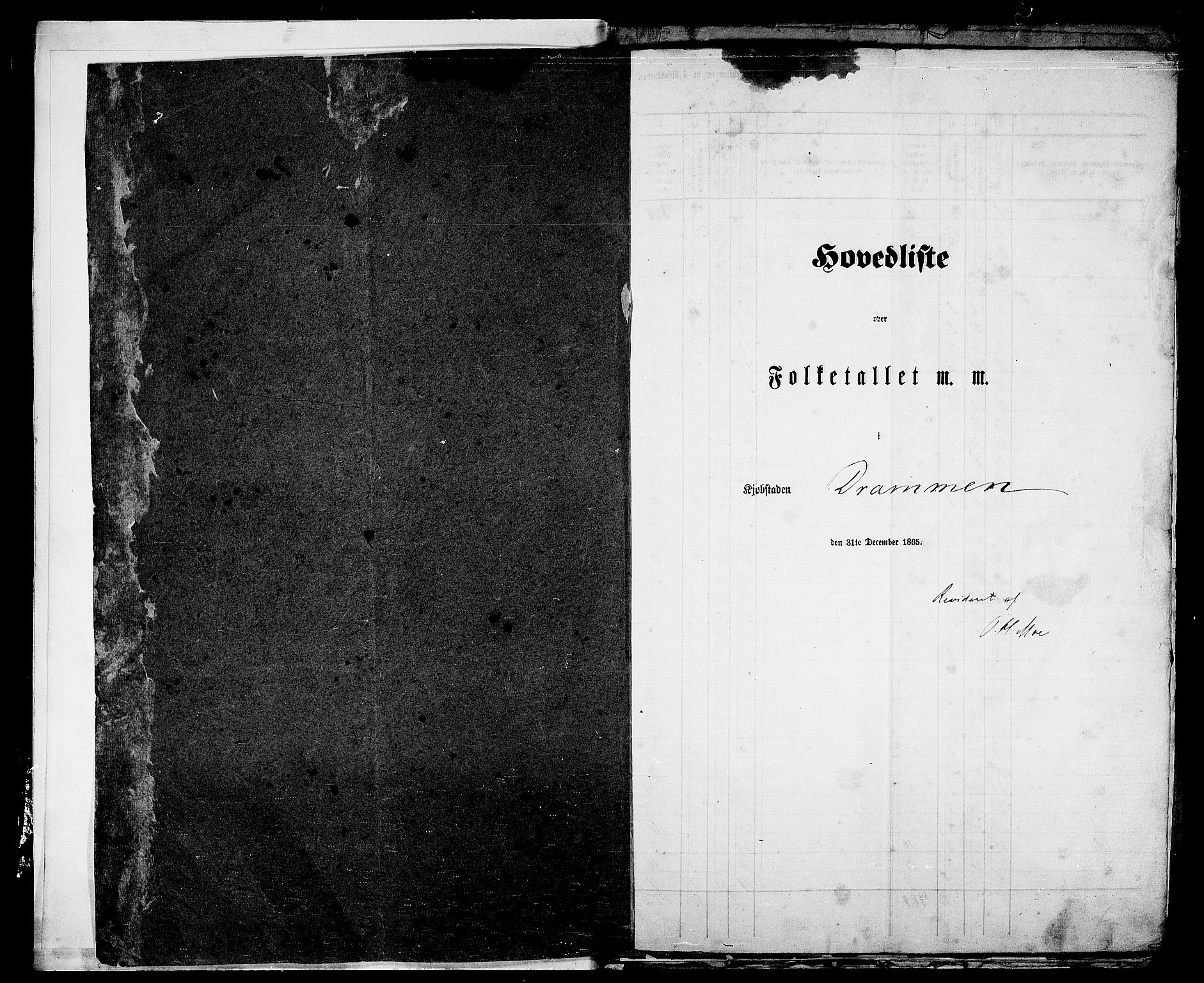 RA, Folketelling 1865 for 0602aB Bragernes prestegjeld i Drammen kjøpstad, 1865, s. 3