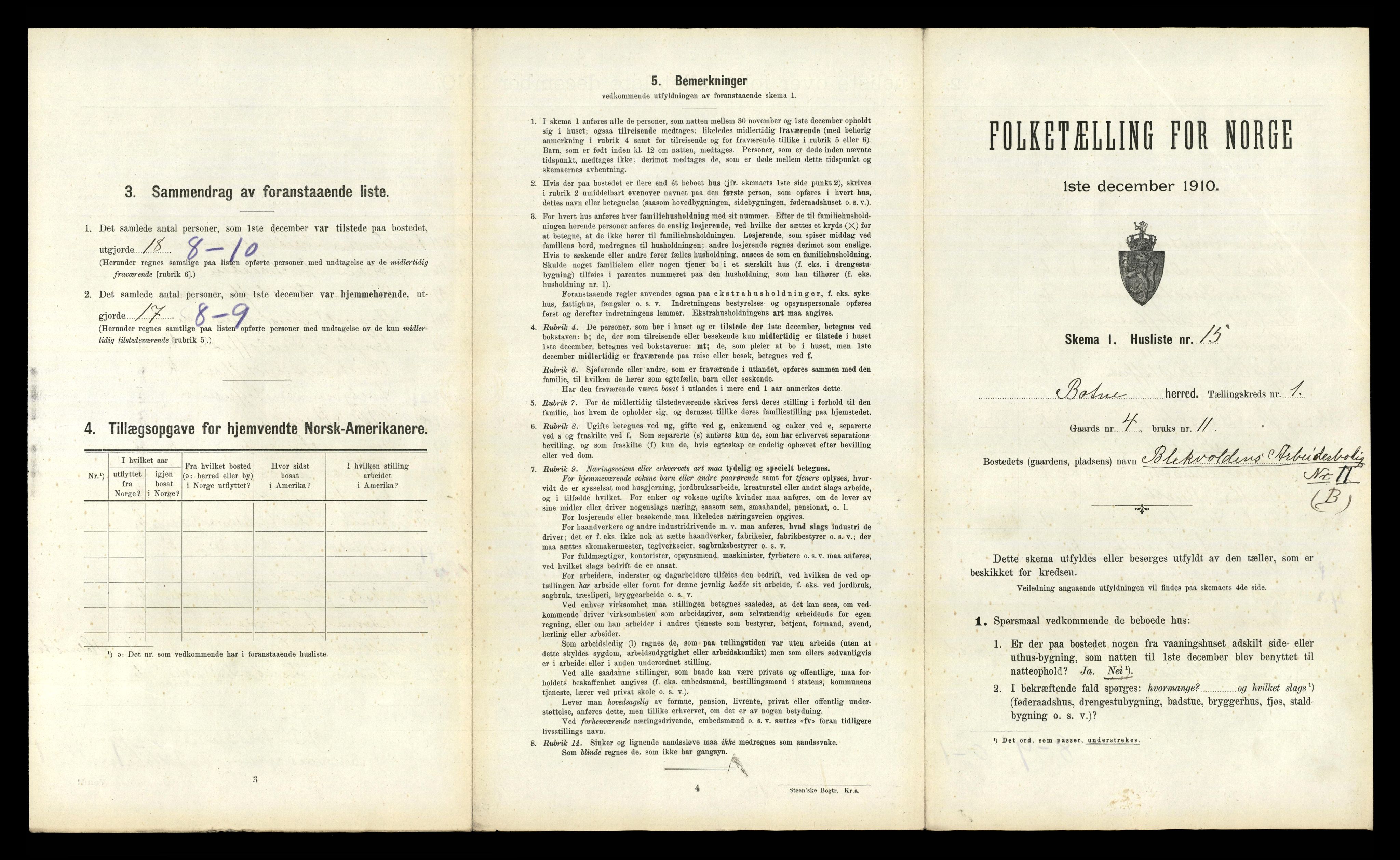 RA, Folketelling 1910 for 0715 Botne herred, 1910, s. 56
