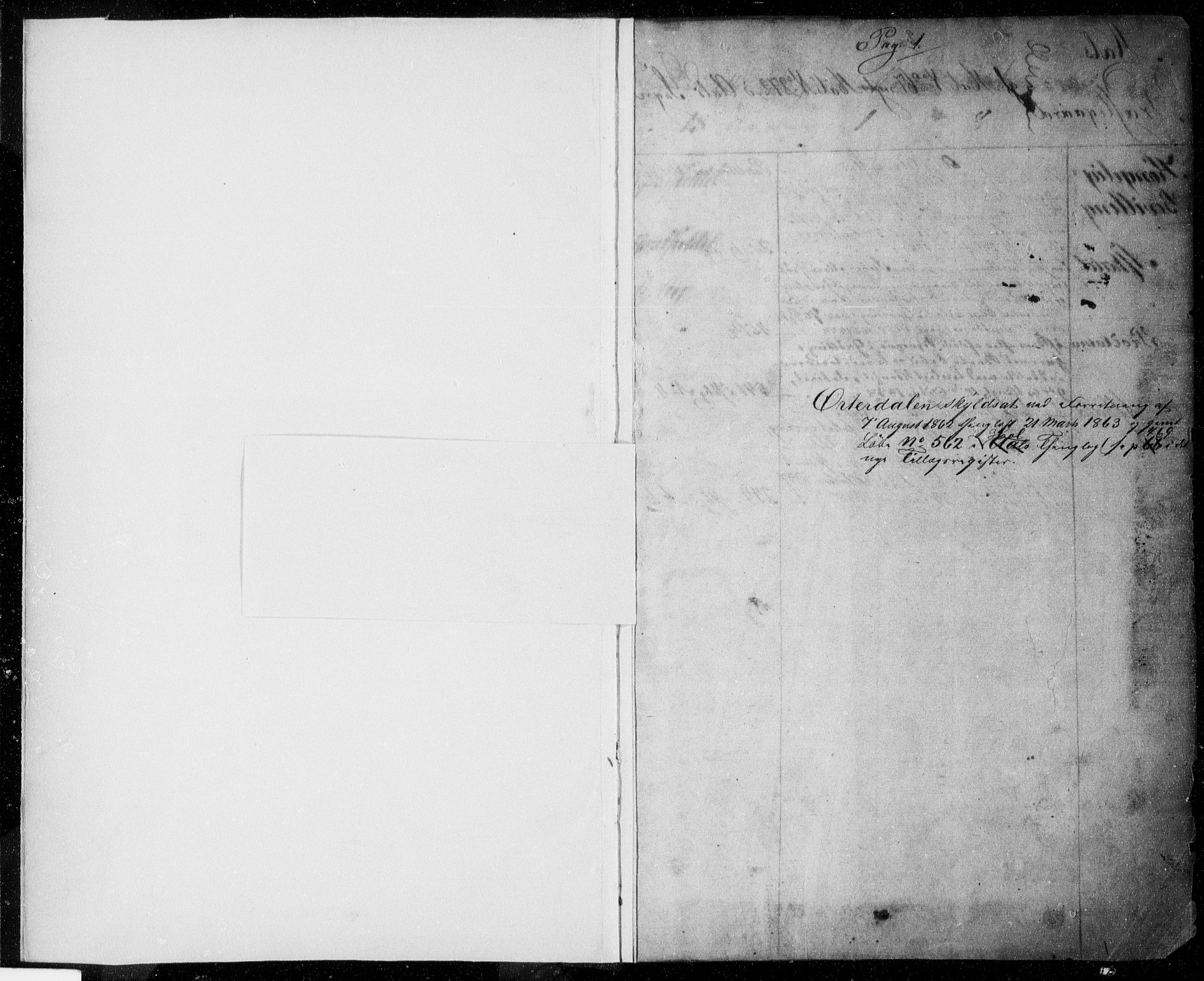 Hallingdal sorenskriveri, SAKO/A-121/G/Gb/Gbb/L0001a: Panteregister nr. II 1, 1812-1864, s. 0-1