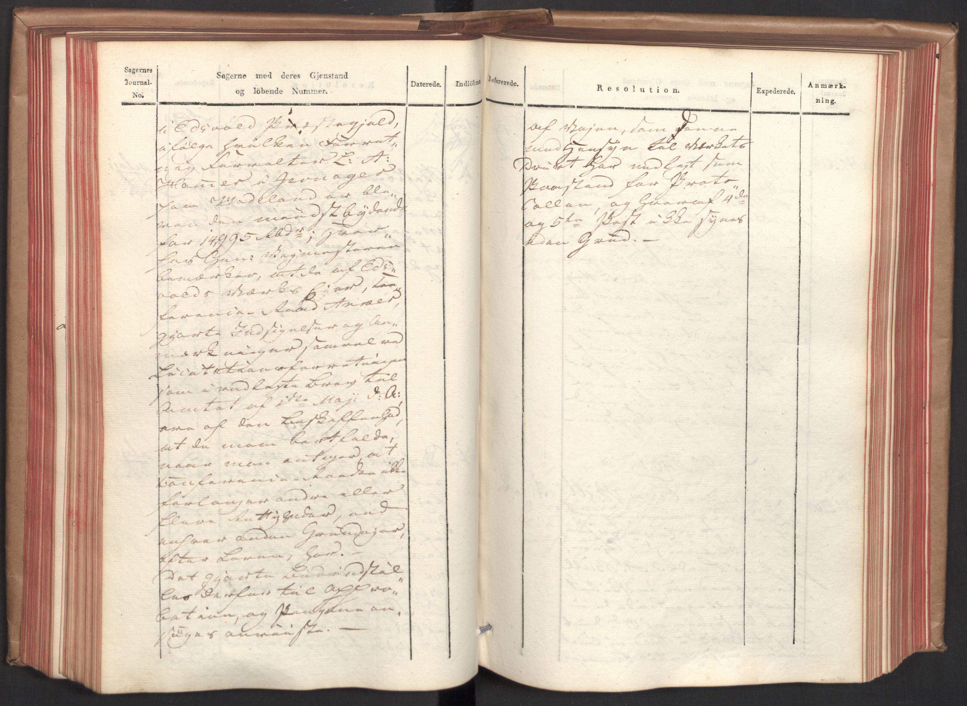 Stattholderembetet 1810-1814, 2. kontor (Kontor B), AV/RA-EA-5432/Ab/L0007: Referatprotokoll,  j.nr. 2603-3042,  l.nr. 4173-4731, 1813, s. 124