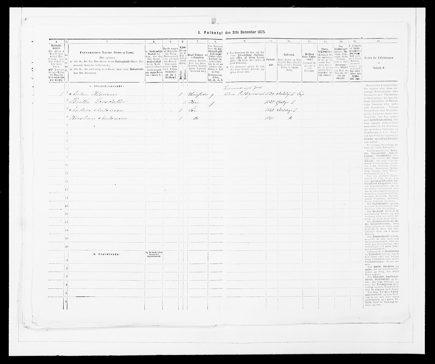 SAB, Folketelling 1875 for 1448P Stryn prestegjeld, 1875, s. 446