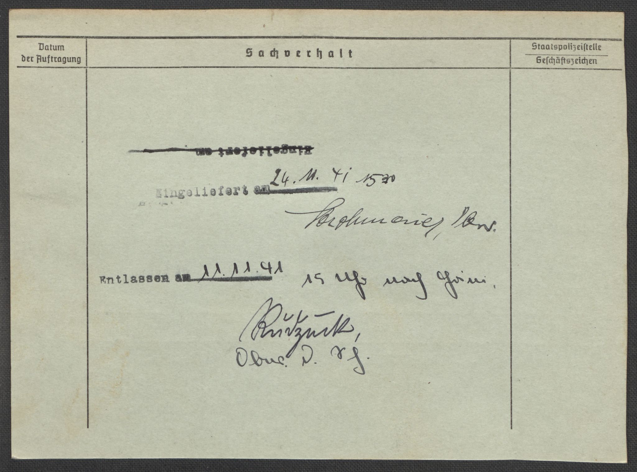 Befehlshaber der Sicherheitspolizei und des SD, AV/RA-RAFA-5969/E/Ea/Eaa/L0008: Register over norske fanger i Møllergata 19: Oelze-Ru, 1940-1945, s. 909