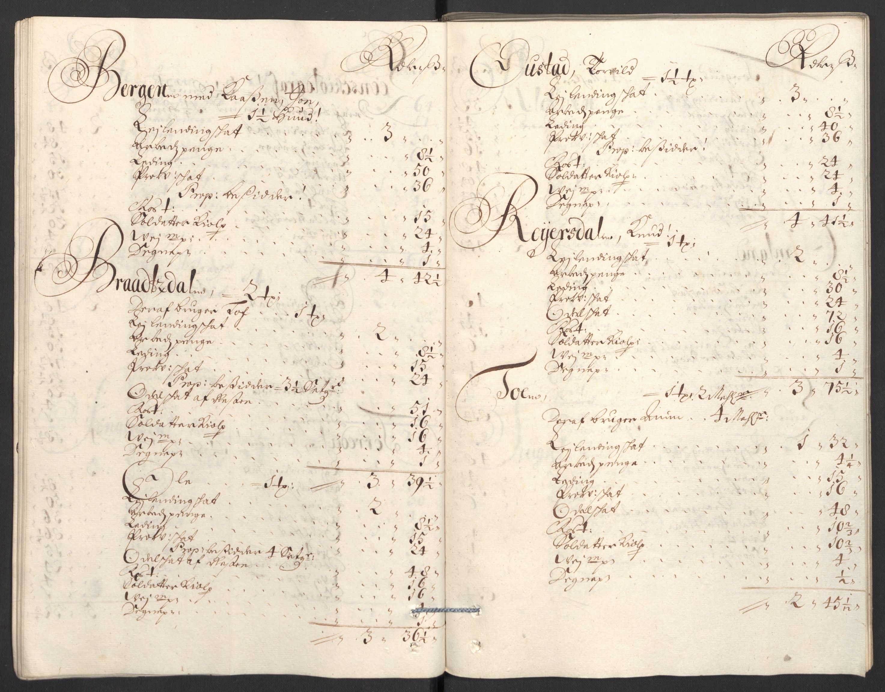 Rentekammeret inntil 1814, Reviderte regnskaper, Fogderegnskap, AV/RA-EA-4092/R36/L2099: Fogderegnskap Øvre og Nedre Telemark og Bamble, 1698, s. 67