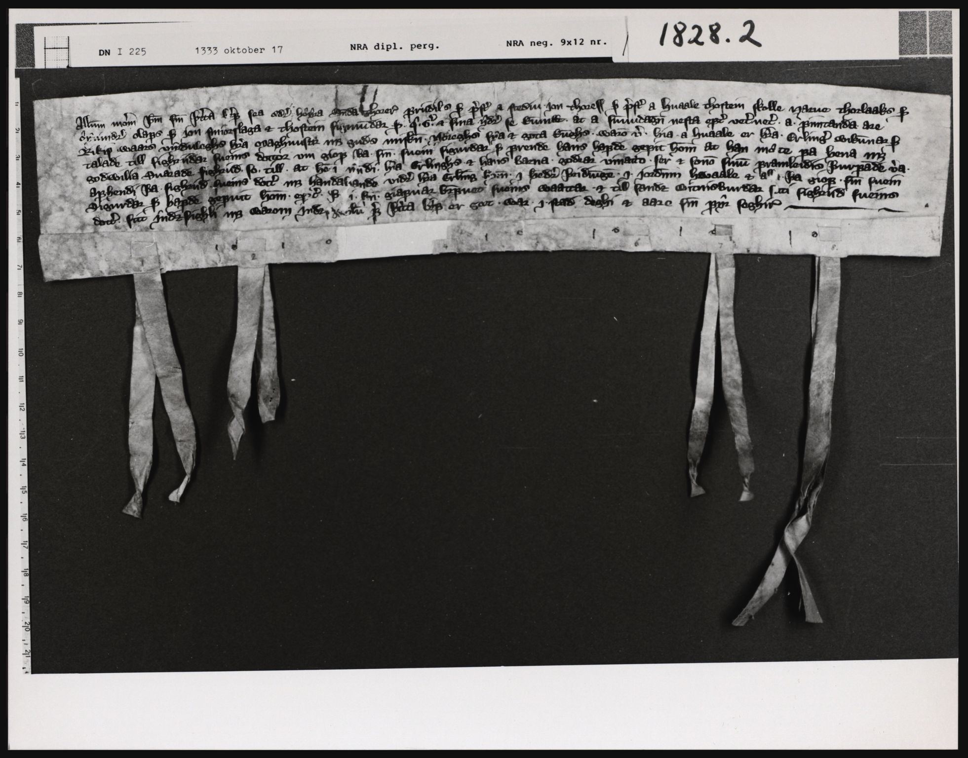 Riksarkivets diplomsamling, AV/RA-EA-5965/F01/F01a/L0031: Dokumenter, 1333, s. 11