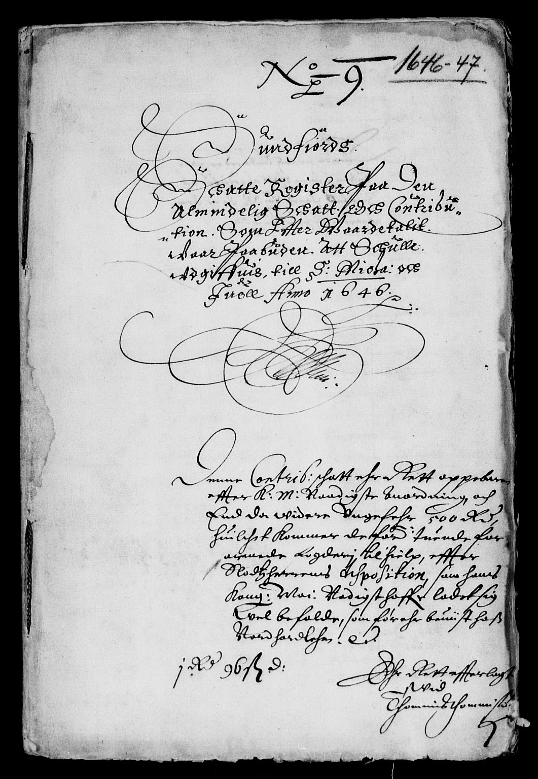 Rentekammeret inntil 1814, Reviderte regnskaper, Lensregnskaper, AV/RA-EA-5023/R/Rb/Rbt/L0105: Bergenhus len, 1646-1647