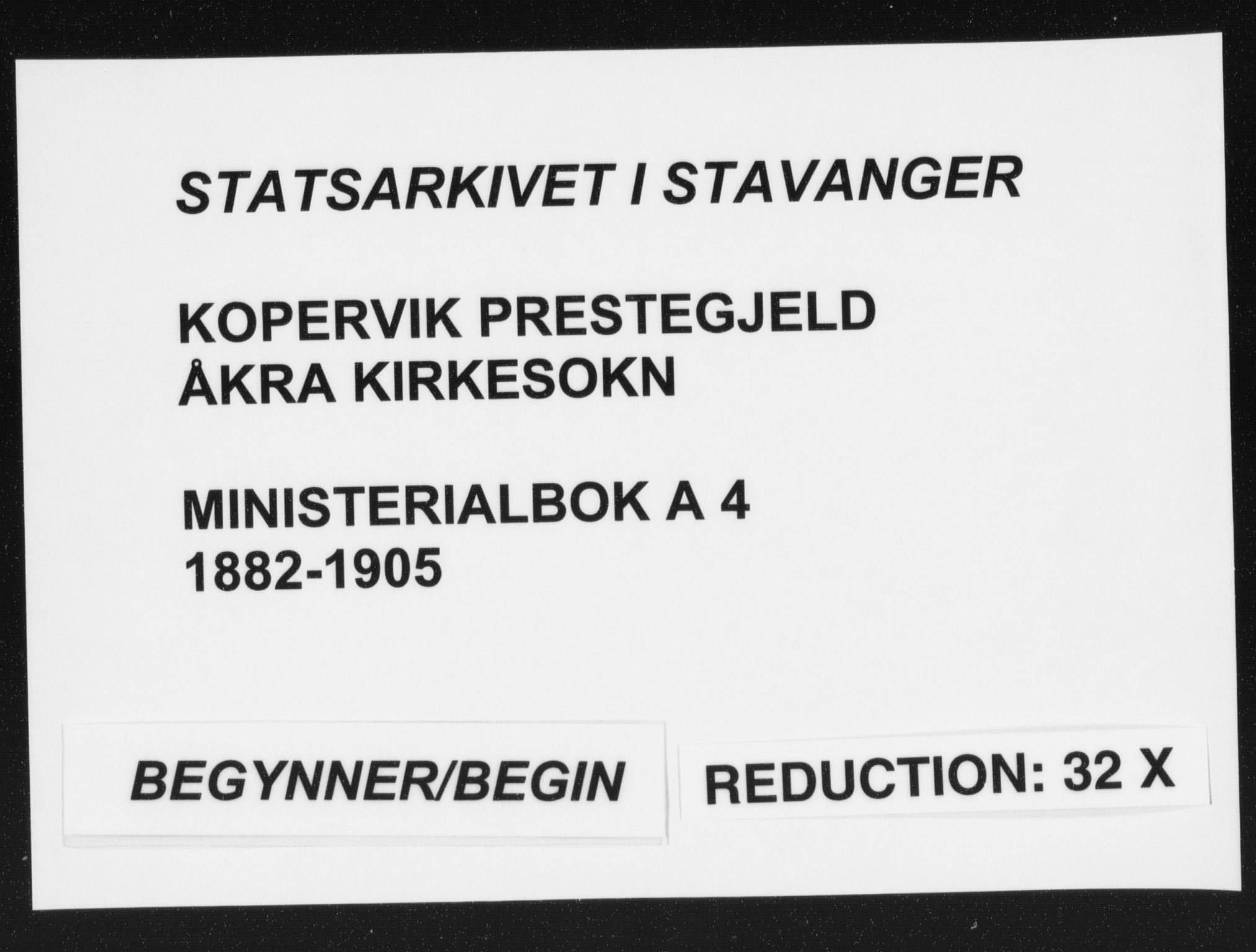 Kopervik sokneprestkontor, SAST/A-101850/H/Ha/Haa/L0004: Ministerialbok nr. A 4, 1882-1905