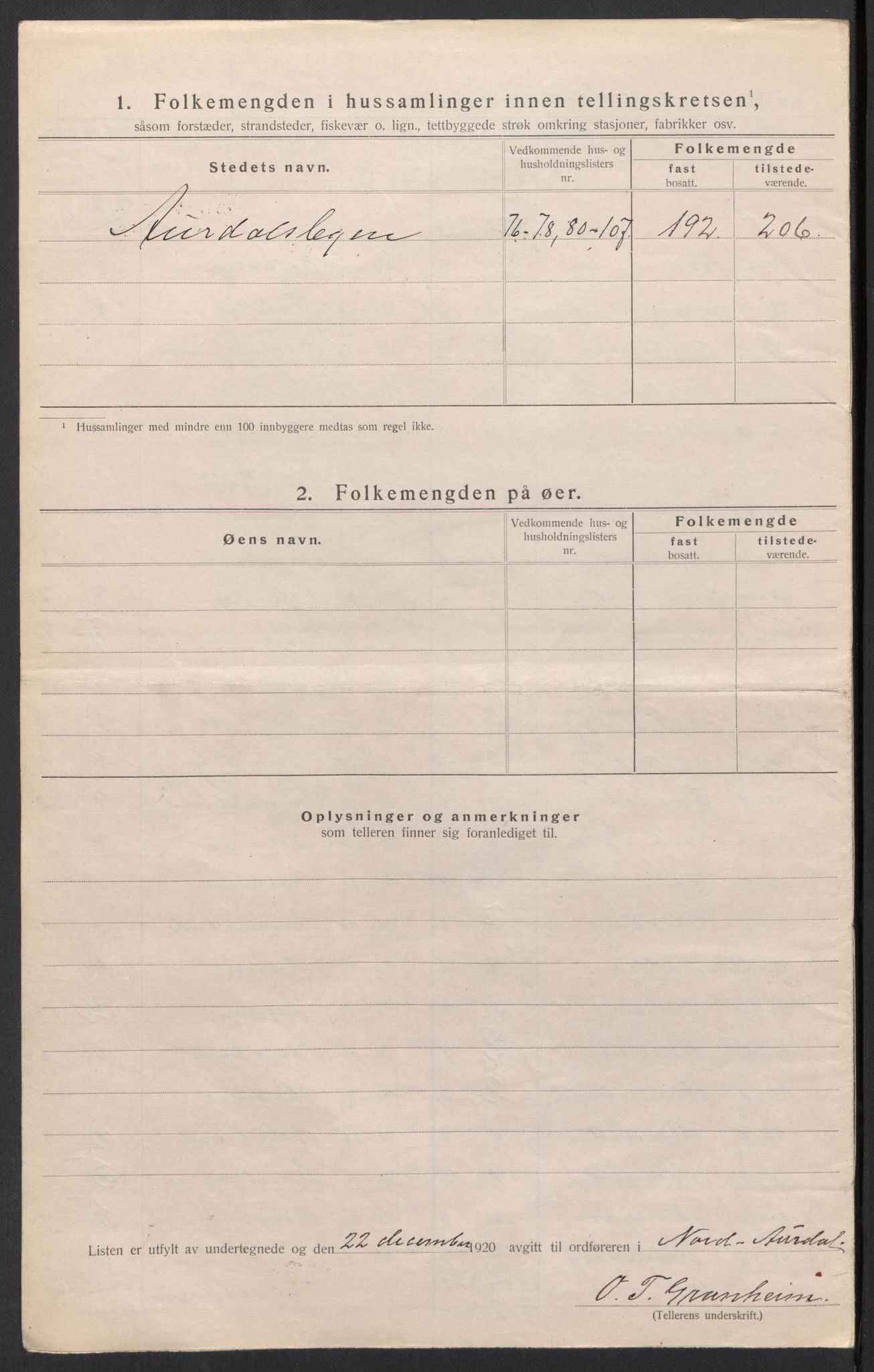 SAH, Folketelling 1920 for 0542 Nord-Aurdal herred, 1920, s. 48