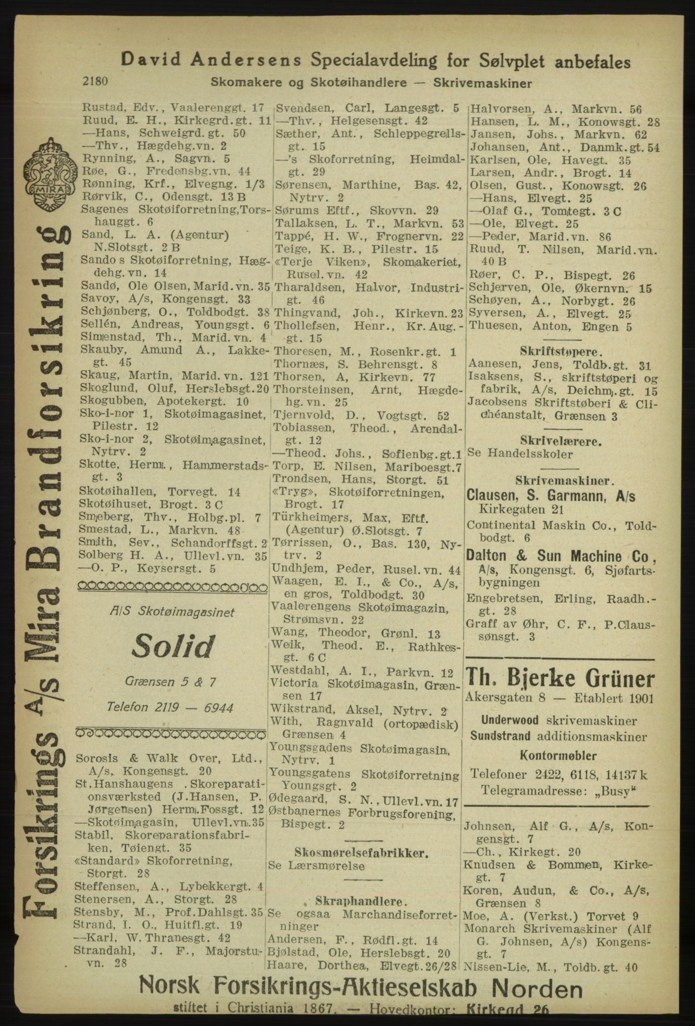 Kristiania/Oslo adressebok, PUBL/-, 1918, s. 2333