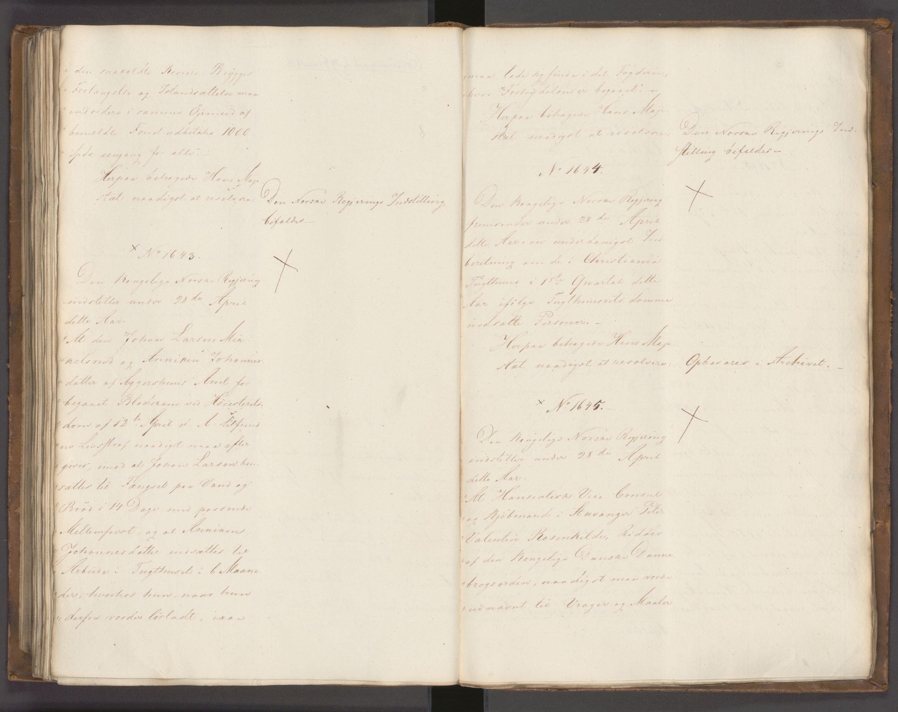 Statsrådssekretariatet, AV/RA-S-1001/A/Ab/L0022: Kgl. res. nr. 1210-1721, 1. halvår, 1826
