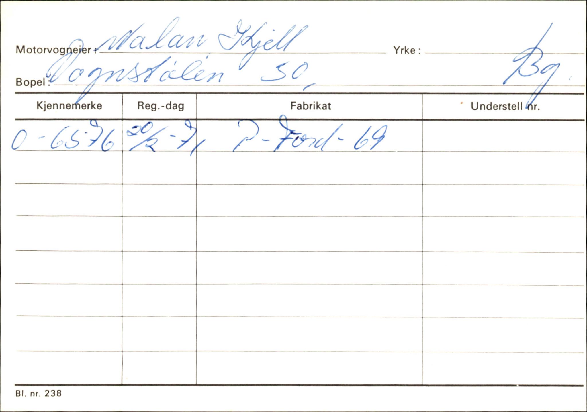 Statens vegvesen, Hordaland vegkontor, AV/SAB-A-5201/2/Hb/L0037: O-eierkort W-P, 1920-1971, s. 15
