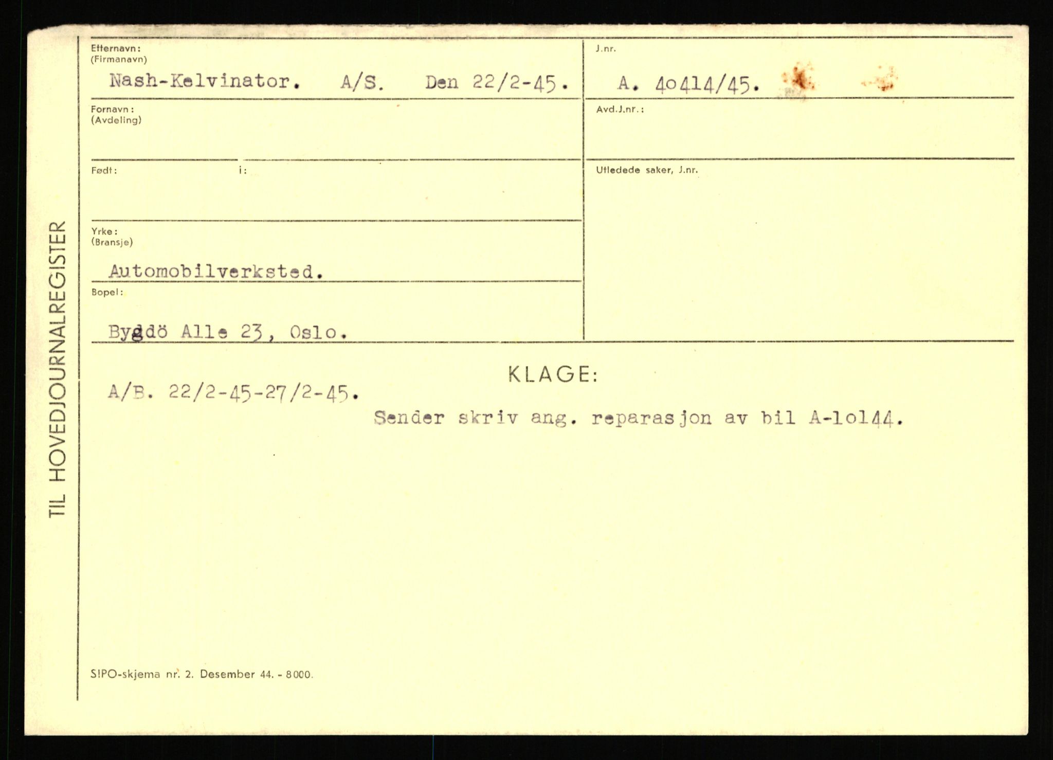 Statspolitiet - Hovedkontoret / Osloavdelingen, AV/RA-S-1329/C/Ca/L0011: Molberg - Nøstvold, 1943-1945, s. 1198