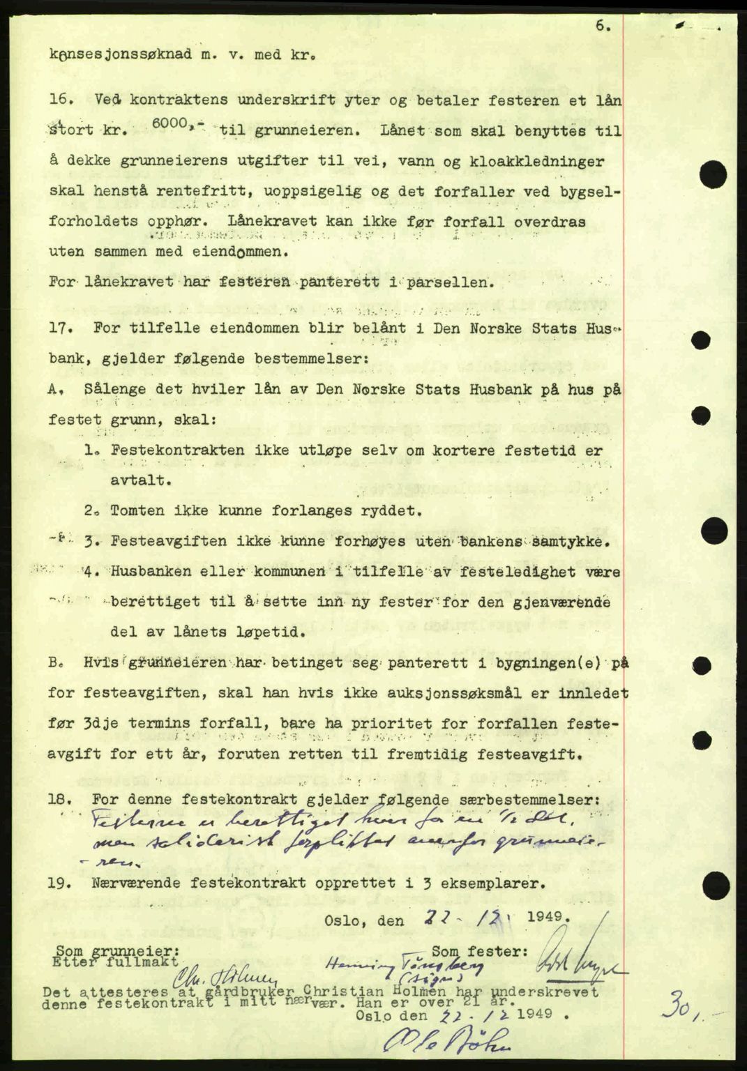 Oslo byskriverembete, AV/SAO-A-10227/G/Gb/Gbd/Gbda/L0017: Pantebok nr. A215, 1949-1950, Dagboknr: 15435/1949