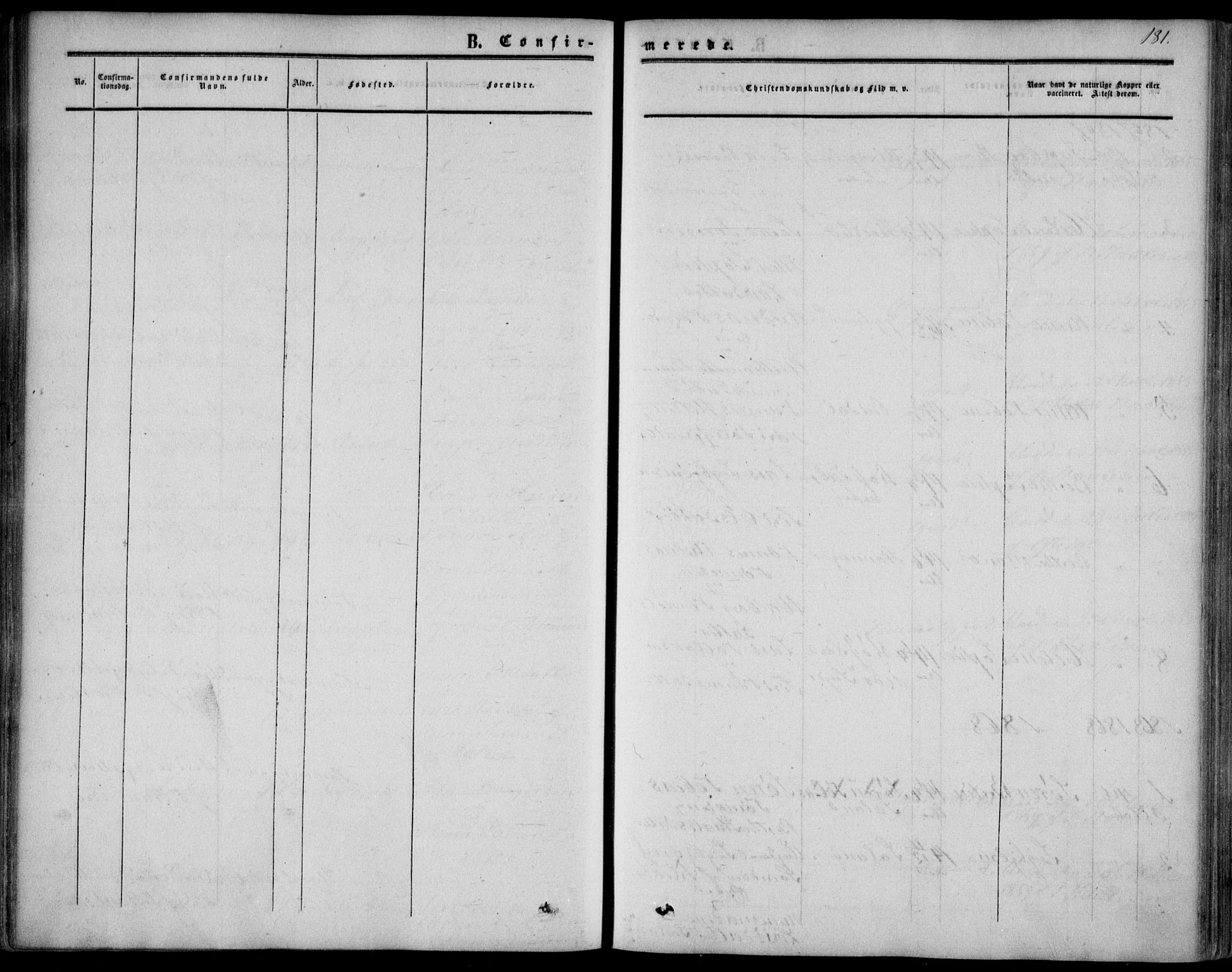 Bakke sokneprestkontor, AV/SAK-1111-0002/F/Fa/Fab/L0002: Ministerialbok nr. A 2, 1855-1884, s. 181