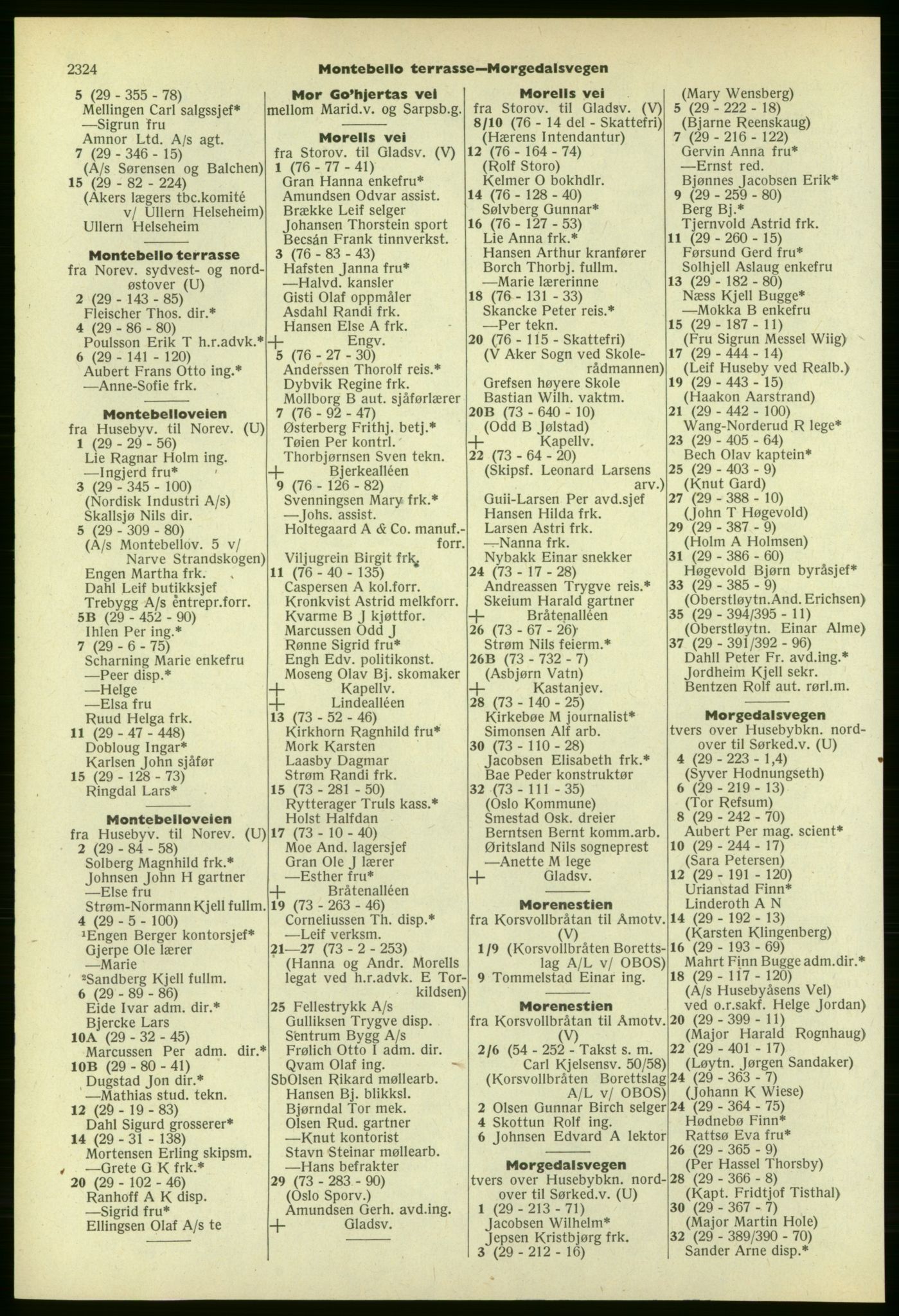 Kristiania/Oslo adressebok, PUBL/-, 1957-1958, s. 2324
