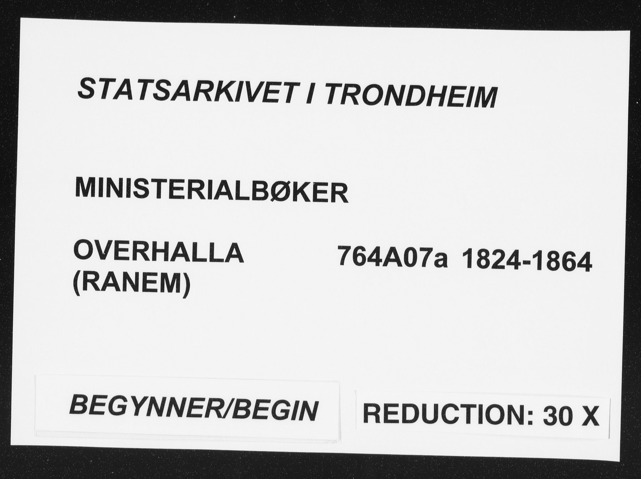 Ministerialprotokoller, klokkerbøker og fødselsregistre - Nord-Trøndelag, SAT/A-1458/764/L0551: Ministerialbok nr. 764A07a, 1824-1864