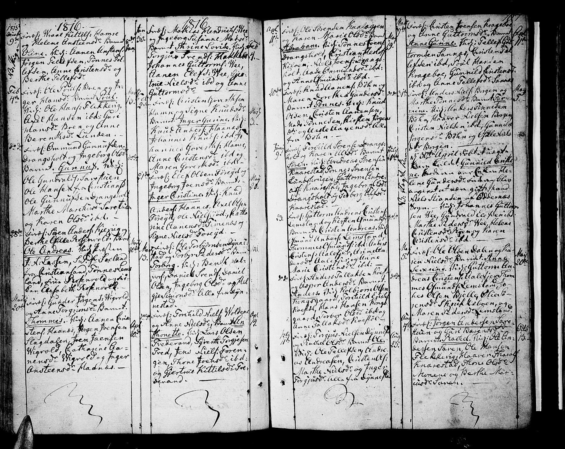 Tveit sokneprestkontor, AV/SAK-1111-0043/F/Fa/L0001: Ministerialbok nr. A 1, 1794-1819, s. 107
