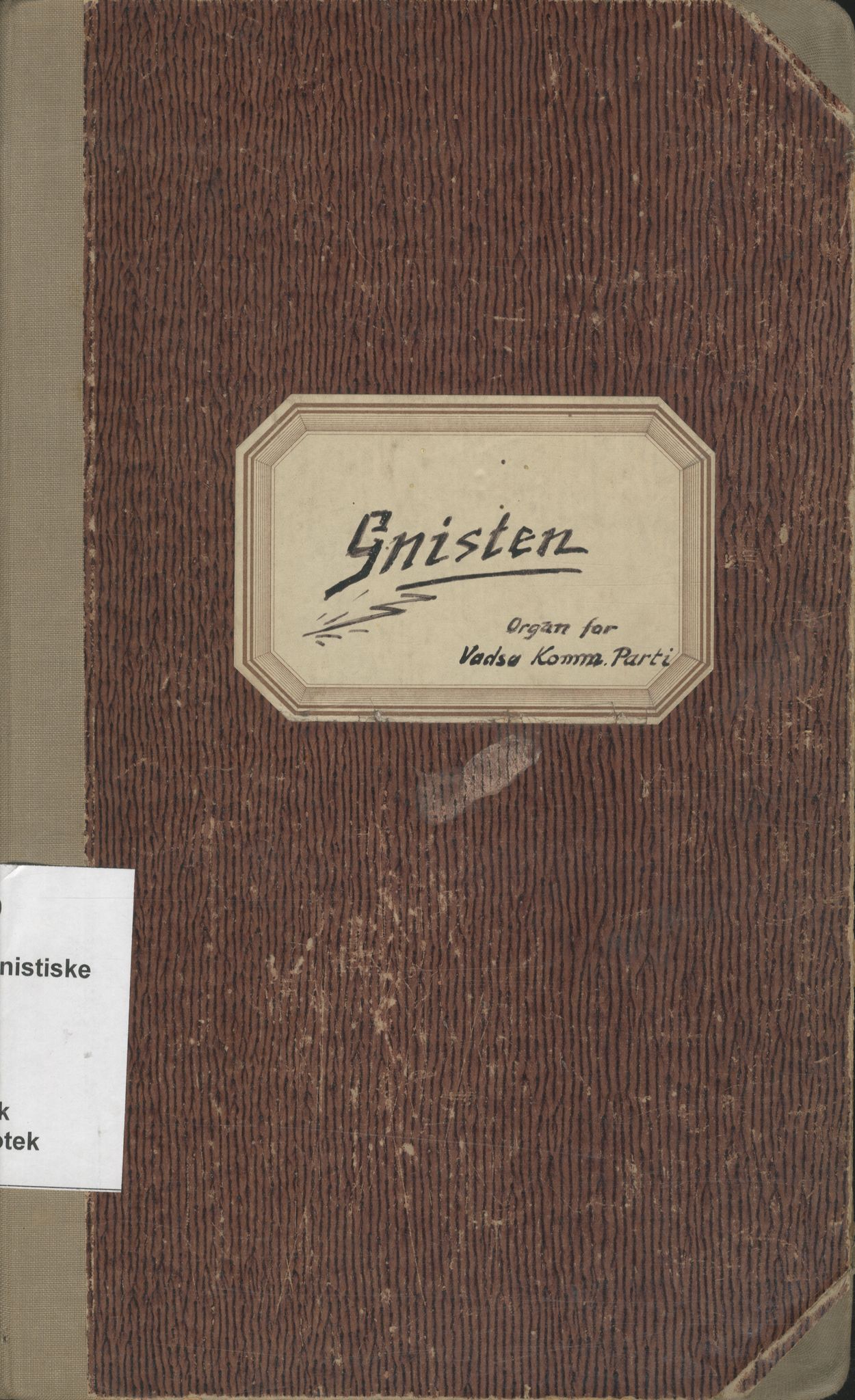 Vadsø kommunistiske parti, FMFB/A-1070/A/Ac/L0003: Protokoll for Gnisten, 1955-1964