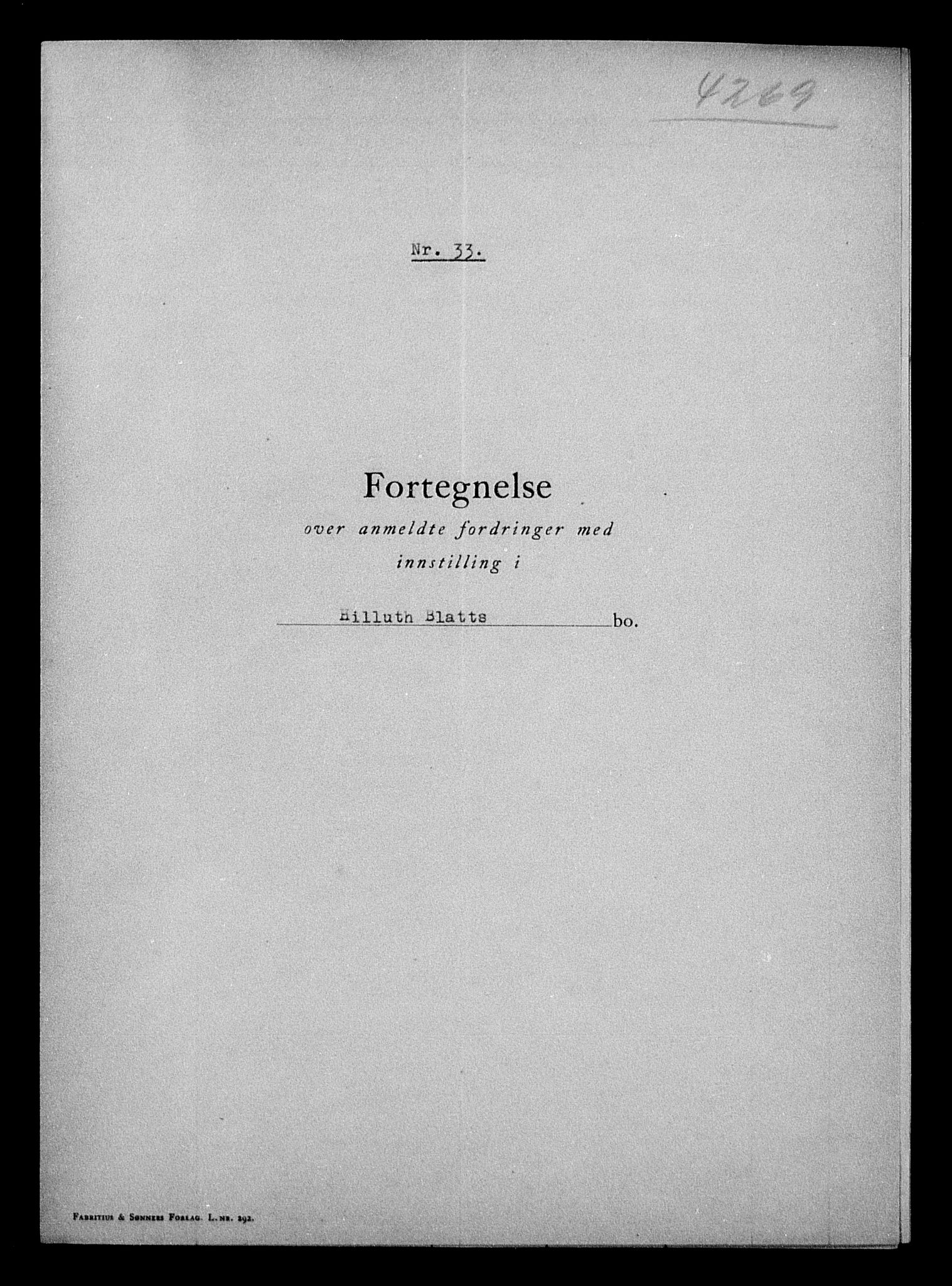 Justisdepartementet, Tilbakeføringskontoret for inndratte formuer, AV/RA-S-1564/H/Hc/Hcc/L0925: --, 1945-1947, s. 768