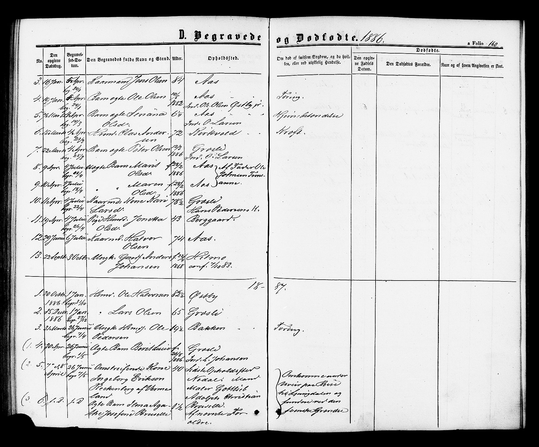 Ministerialprotokoller, klokkerbøker og fødselsregistre - Sør-Trøndelag, AV/SAT-A-1456/698/L1163: Ministerialbok nr. 698A01, 1862-1887, s. 160