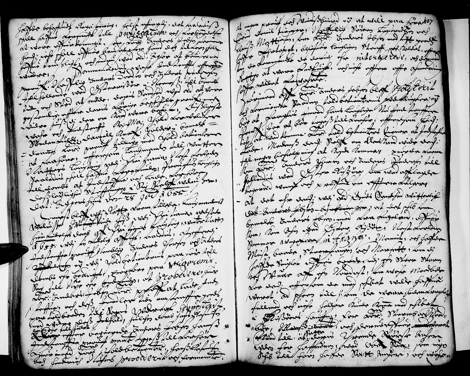Eiker, Modum og Sigdal sorenskriveri, AV/SAKO-A-123/F/Fa/Faa/L0002: Tingbok, 1653-1657, s. 107