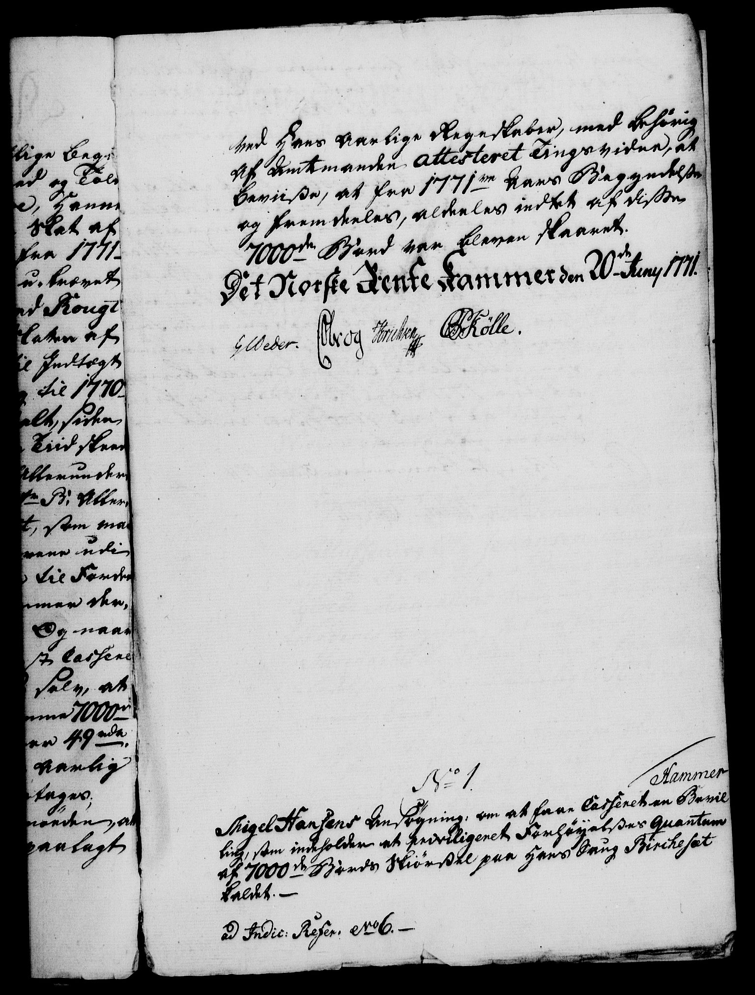 Rentekammeret, Kammerkanselliet, RA/EA-3111/G/Gf/Gfa/L0054: Norsk relasjons- og resolusjonsprotokoll (merket RK 52.54), 1771-1772, s. 28
