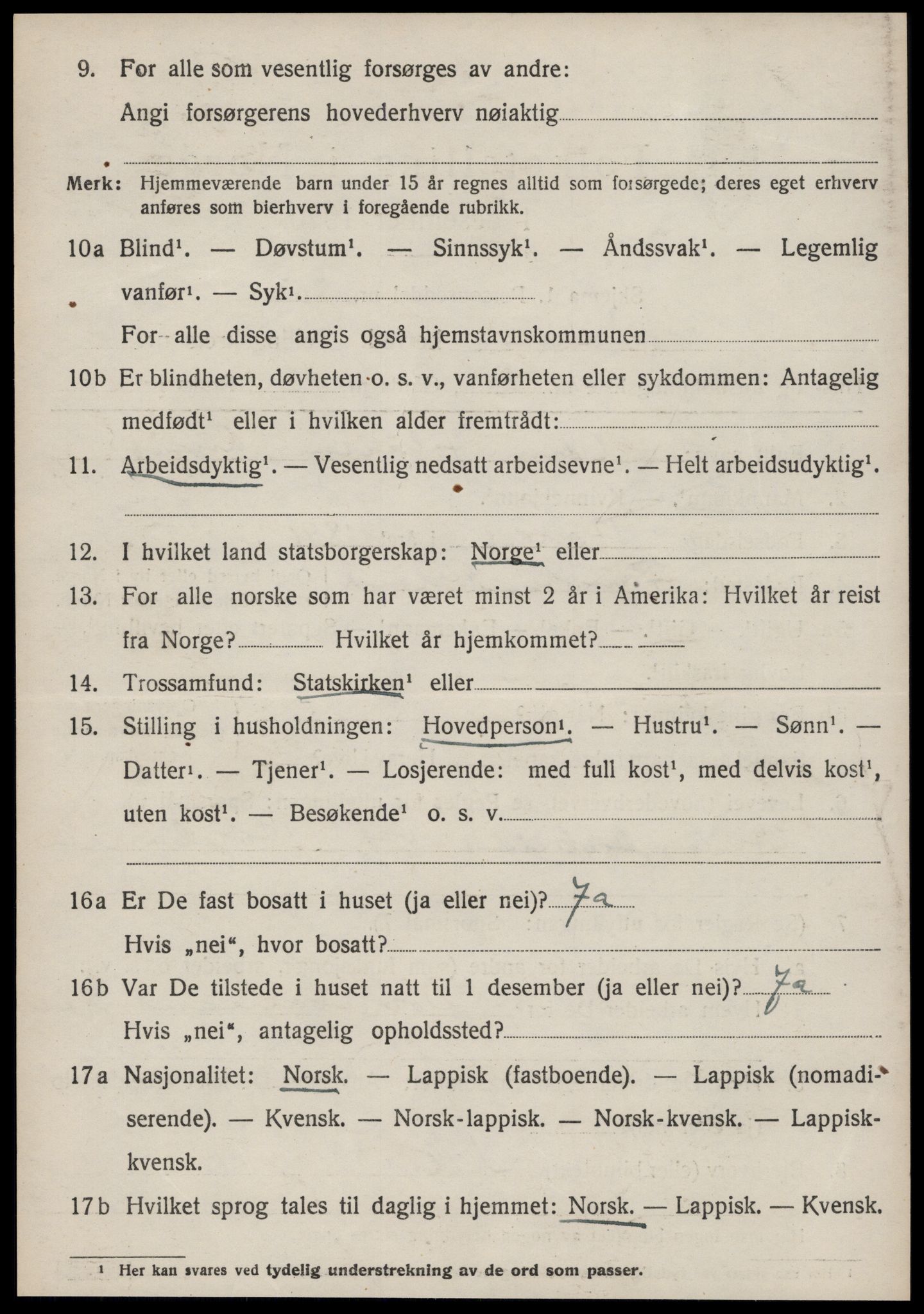 SAT, Folketelling 1920 for 1635 Rennebu herred, 1920, s. 2701