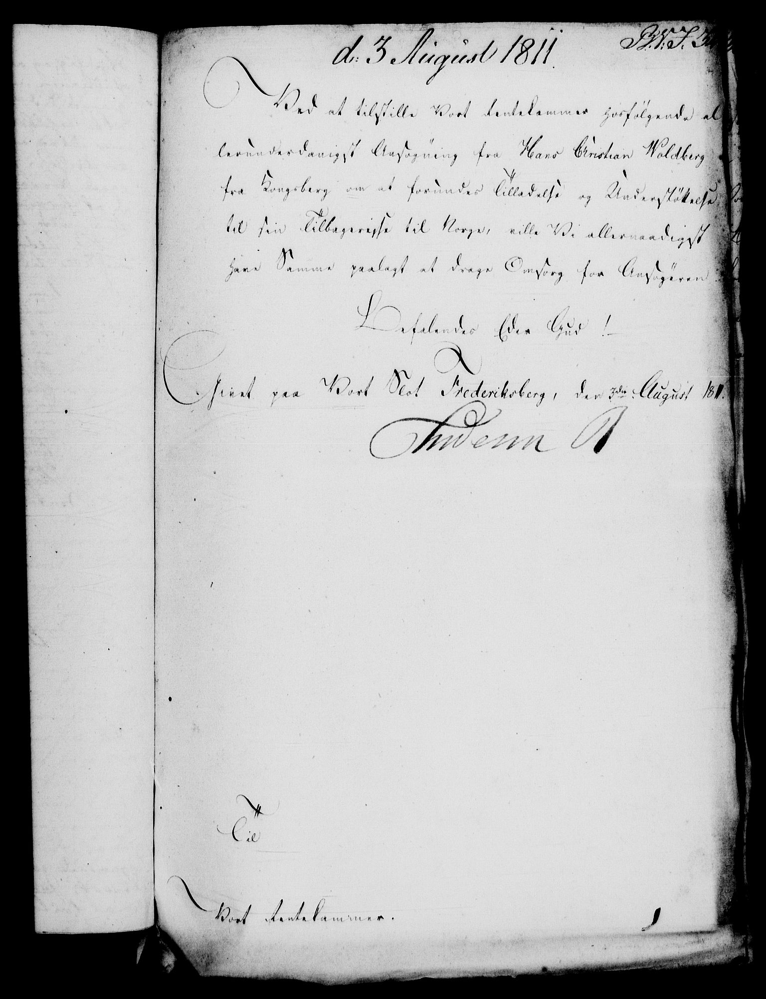 Rentekammeret, Renteskriverkontorene, RA/EA-3115/M/Mf/Mfb/L0010: Relasjons- og resolusjonsprotokoll med register (merket RK 54.16), 1811-1812