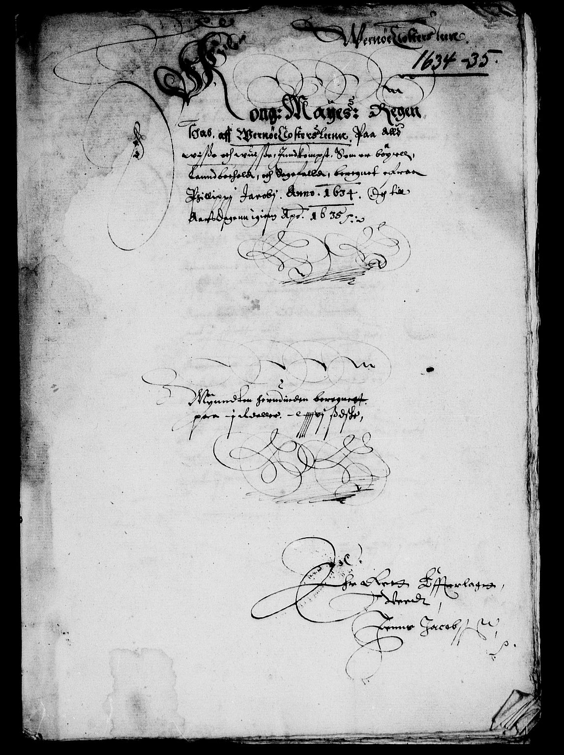 Rentekammeret inntil 1814, Reviderte regnskaper, Lensregnskaper, AV/RA-EA-5023/R/Rb/Rbg/L0003: Verne kloster len, 1619-1636