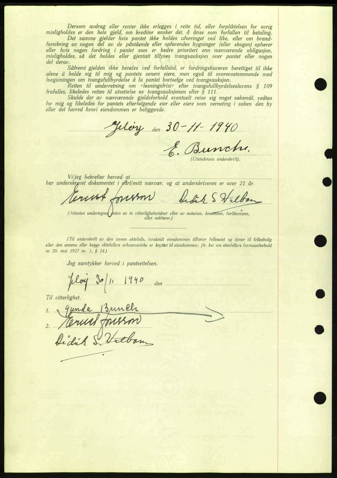 Moss sorenskriveri, SAO/A-10168: Pantebok nr. B10, 1940-1941, Dagboknr: 1760/1940