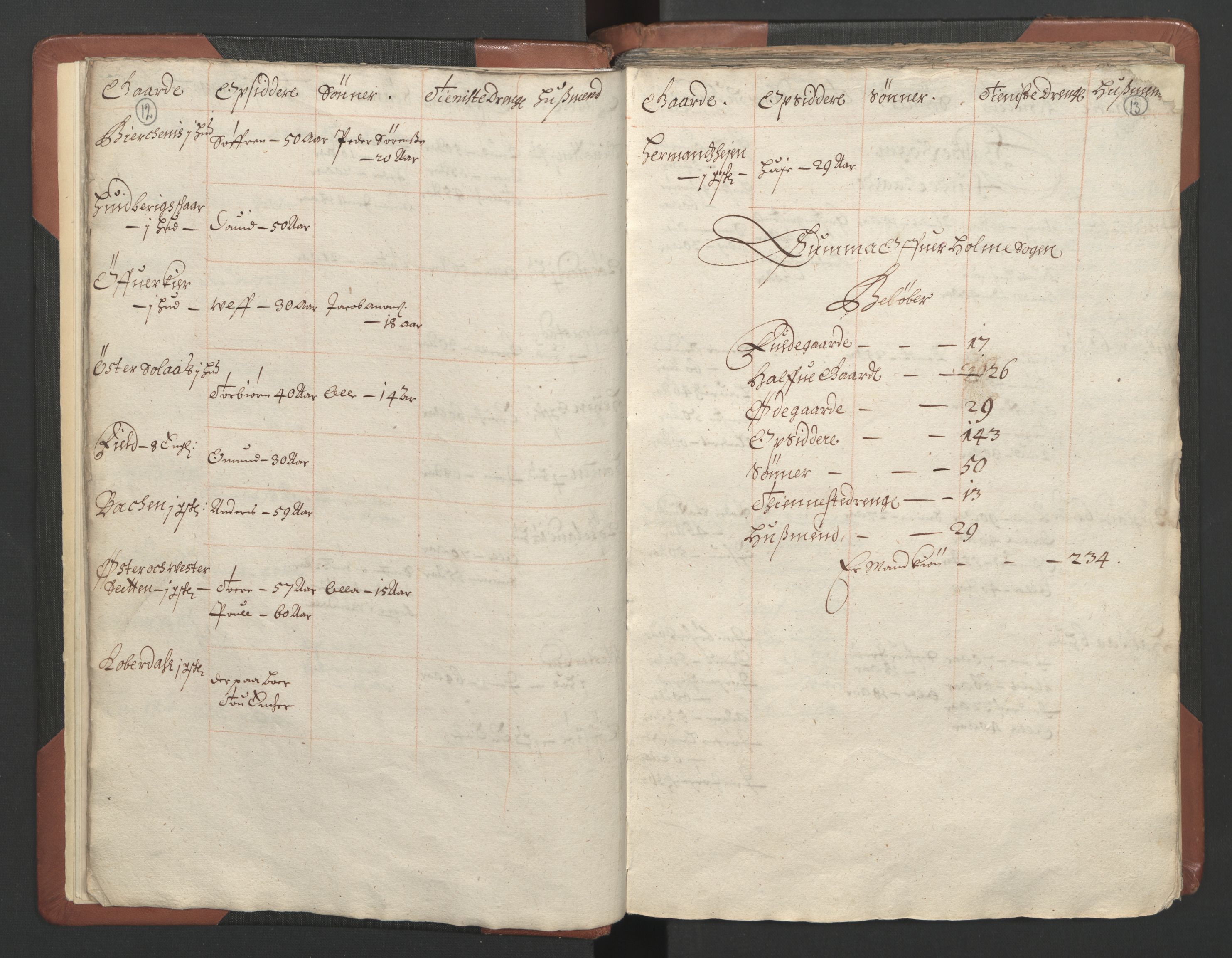 RA, Fogdenes og sorenskrivernes manntall 1664-1666, nr. 9: Mandal len, 1664-1666, s. 12-13
