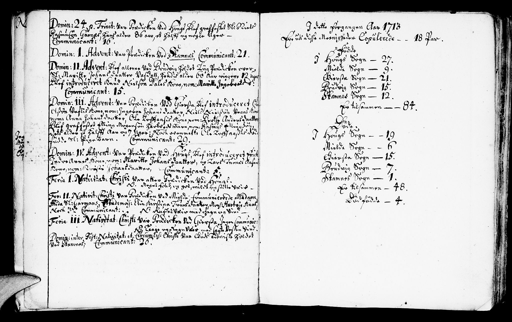 Haus sokneprestembete, AV/SAB-A-75601/H/Haa: Ministerialbok nr. A 3, 1713-1722