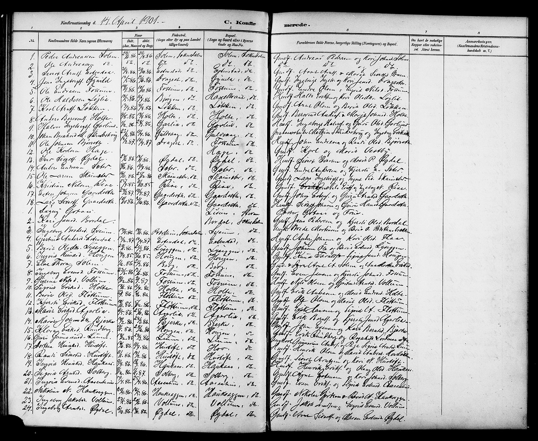 Ministerialprotokoller, klokkerbøker og fødselsregistre - Sør-Trøndelag, AV/SAT-A-1456/689/L1044: Klokkerbok nr. 689C03, 1893-1922