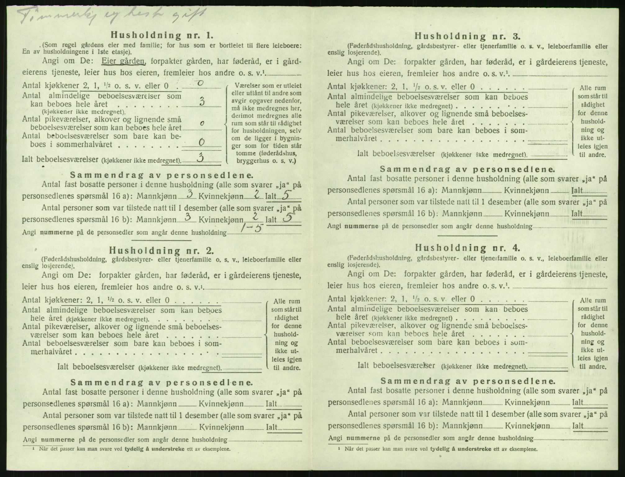 SAK, Folketelling 1920 for 0911 Gjerstad herred, 1920, s. 212