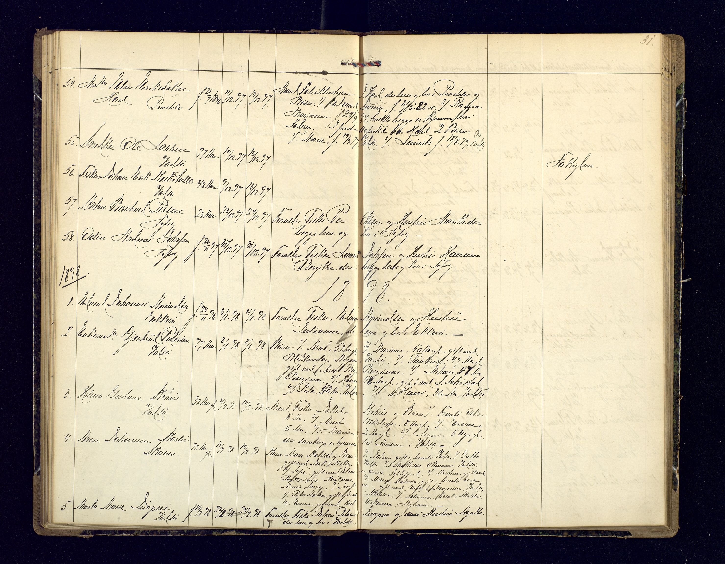 Nord-Varanger (Vadsø) lensmannskontor, AV/SATØ-S-1166/1/Fi/Fia/L0157: Dødsfallsprotokoller, 1892-1908