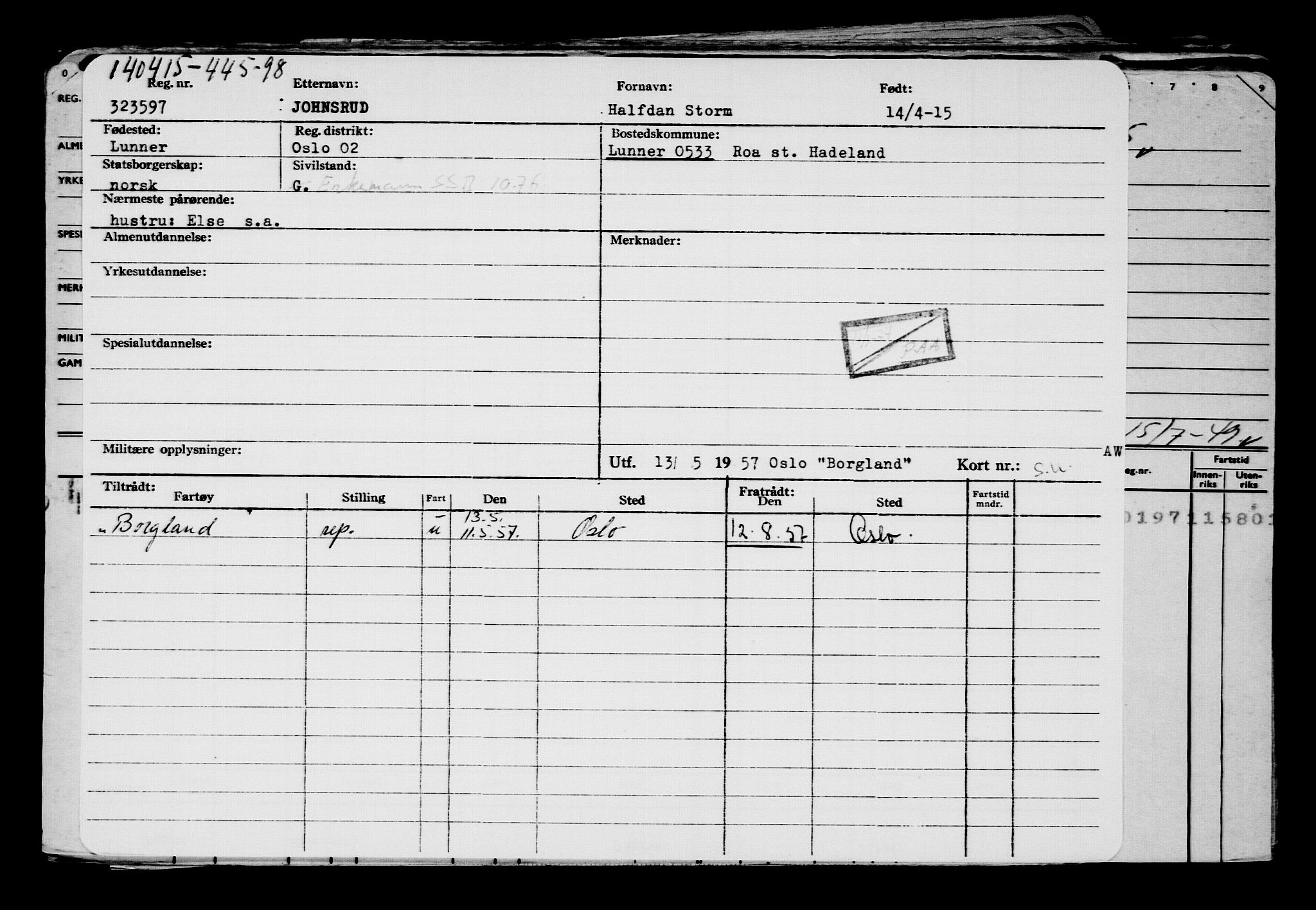 Direktoratet for sjømenn, AV/RA-S-3545/G/Gb/L0129: Hovedkort, 1915, s. 72