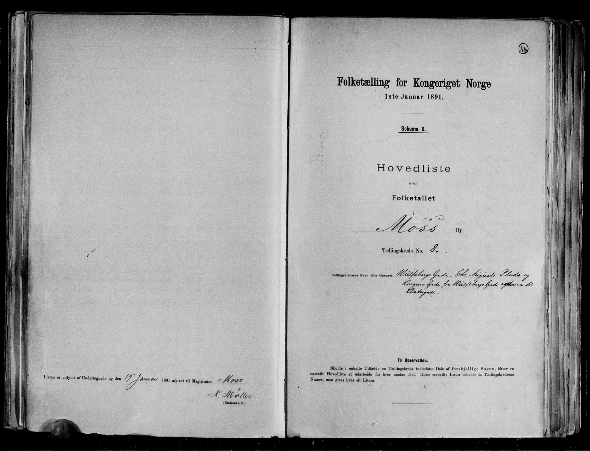 RA, Folketelling 1891 for 0104 Moss kjøpstad, 1891, s. 19