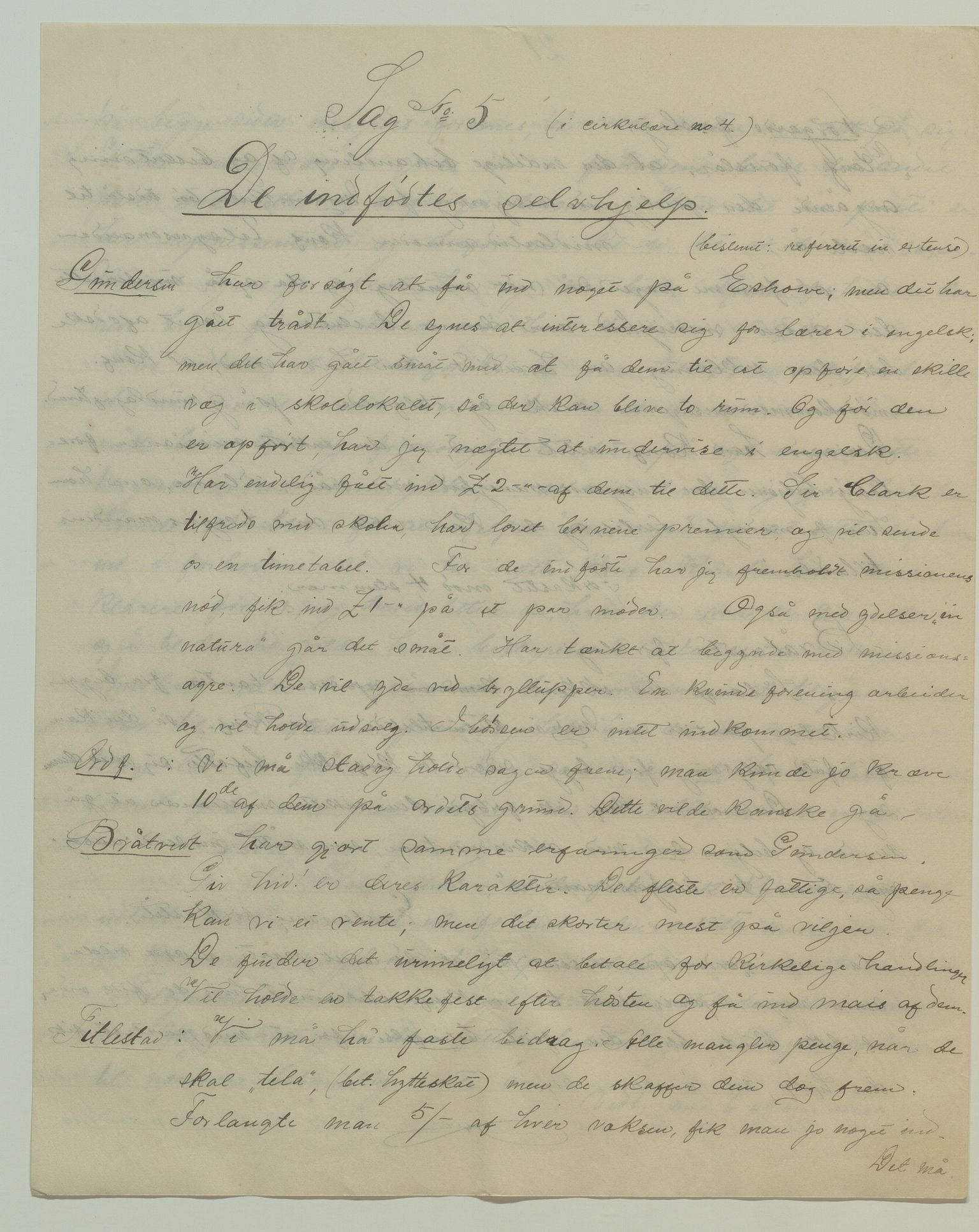 Det Norske Misjonsselskap - hovedadministrasjonen, VID/MA-A-1045/D/Da/Daa/L0040/0007: Konferansereferat og årsberetninger / Konferansereferat fra Sør-Afrika., 1894