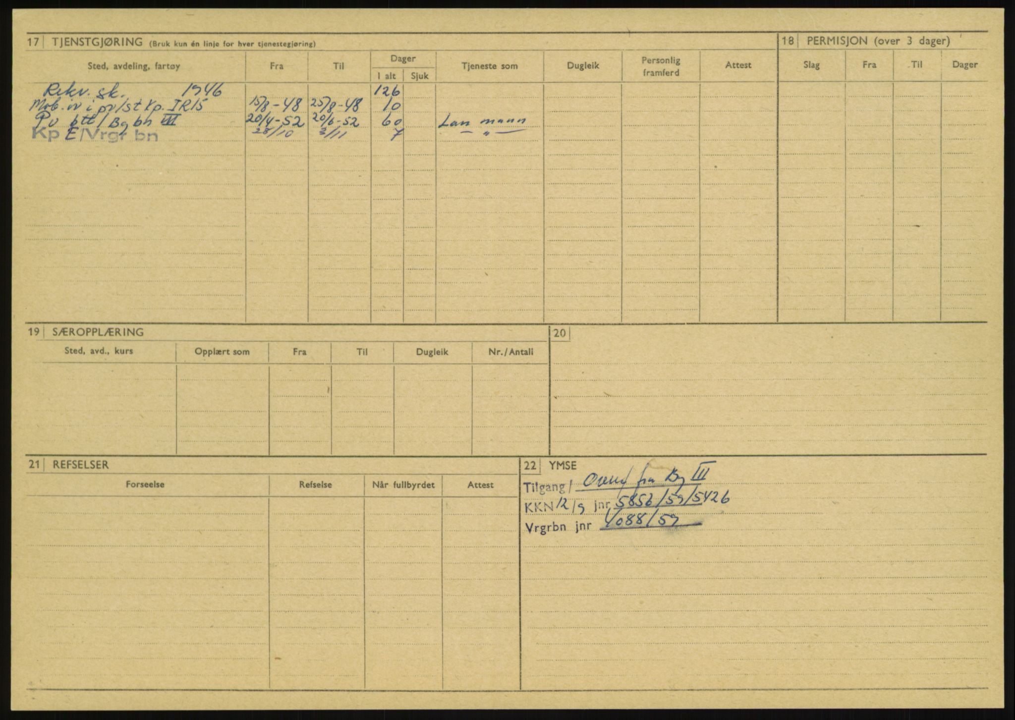 Forsvaret, Varanger bataljon, AV/RA-RAFA-2258/1/D/L0446: Rulleblad for menige født 1917-1919, 1917-1919, s. 519