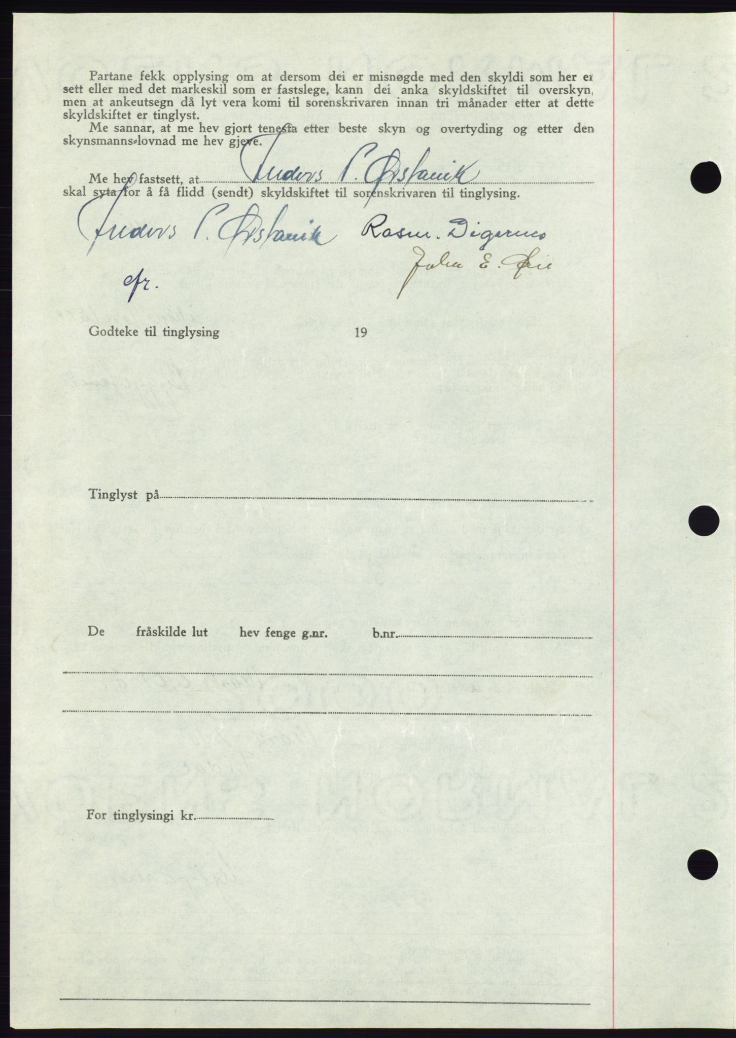 Søre Sunnmøre sorenskriveri, AV/SAT-A-4122/1/2/2C/L0078: Pantebok nr. 4A, 1946-1946, Dagboknr: 876/1946