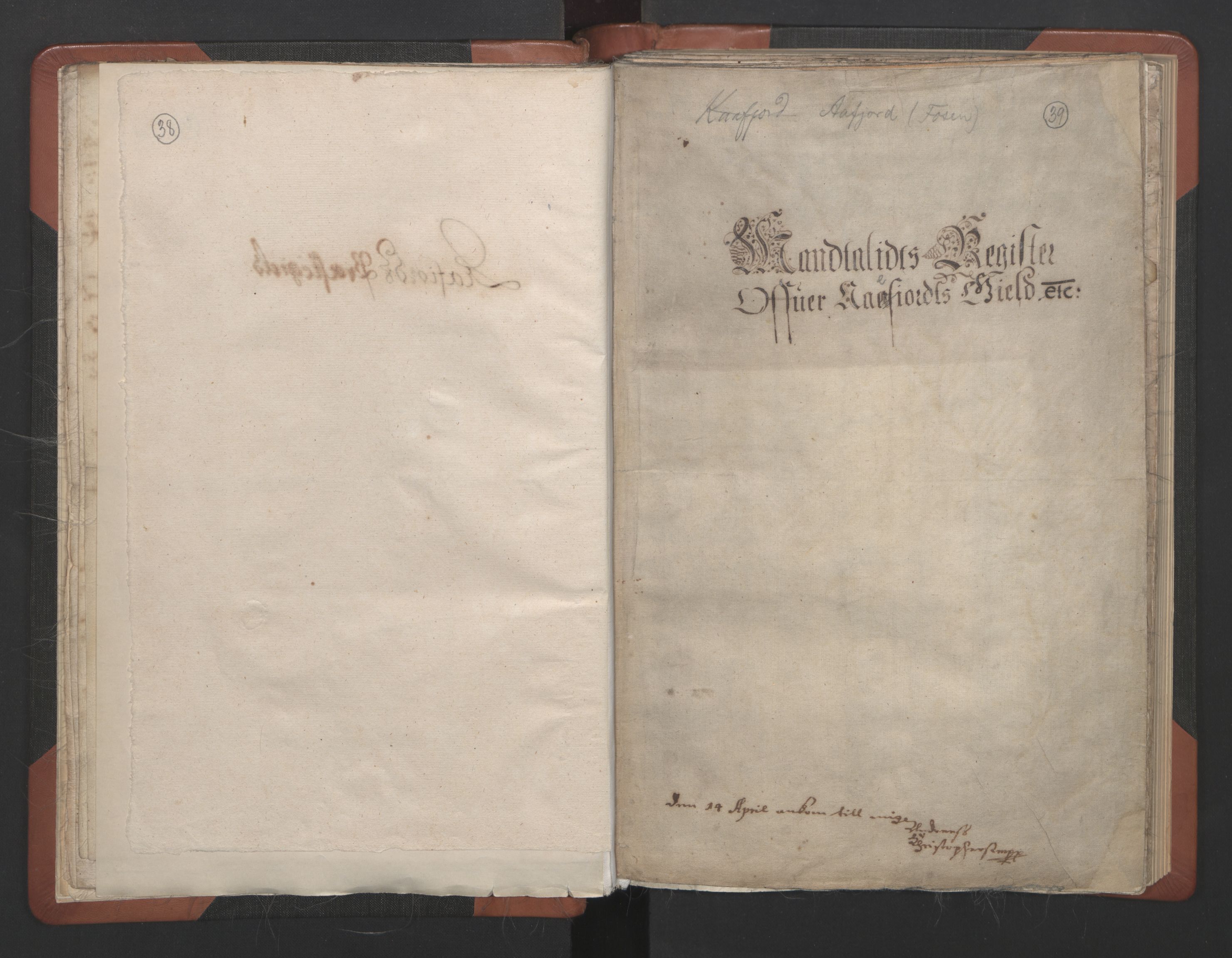 RA, Sogneprestenes manntall 1664-1666, nr. 30: Fosen prosti, 1664-1666, s. 38-39