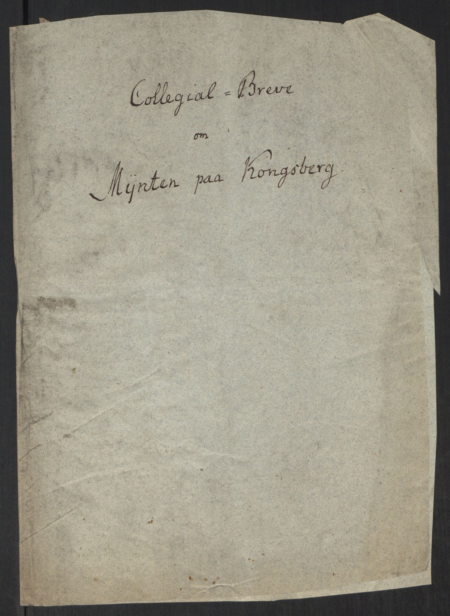 Rentekammeret inntil 1814, Realistisk ordnet avdeling, AV/RA-EA-4070/Oa/L0008: [Y6]: Embetsbrev til myntmesteren på Kongsberg (1797-1806 og 1808-1813), 1797-1813, s. 304