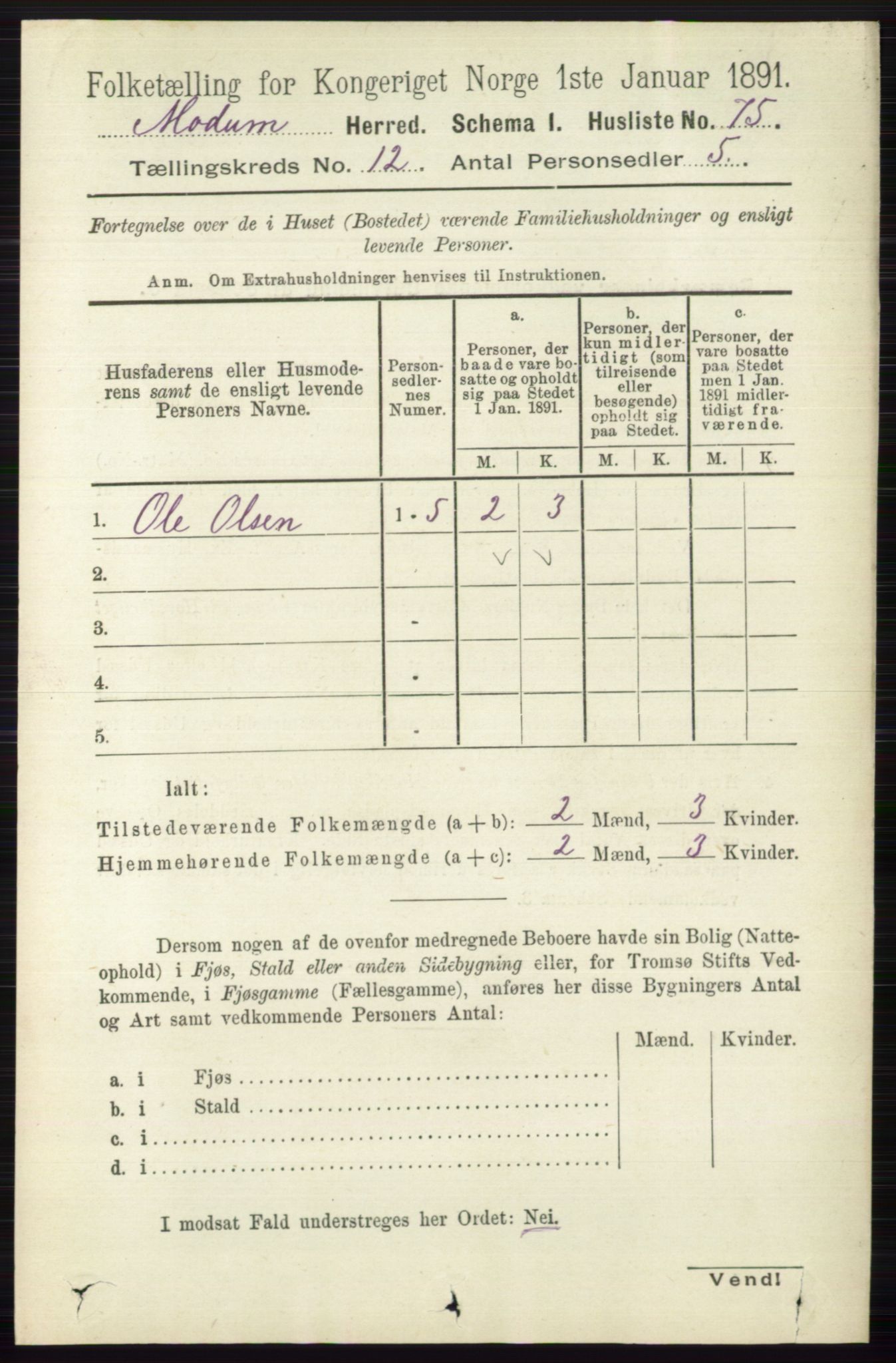 RA, Folketelling 1891 for 0623 Modum herred, 1891, s. 4450