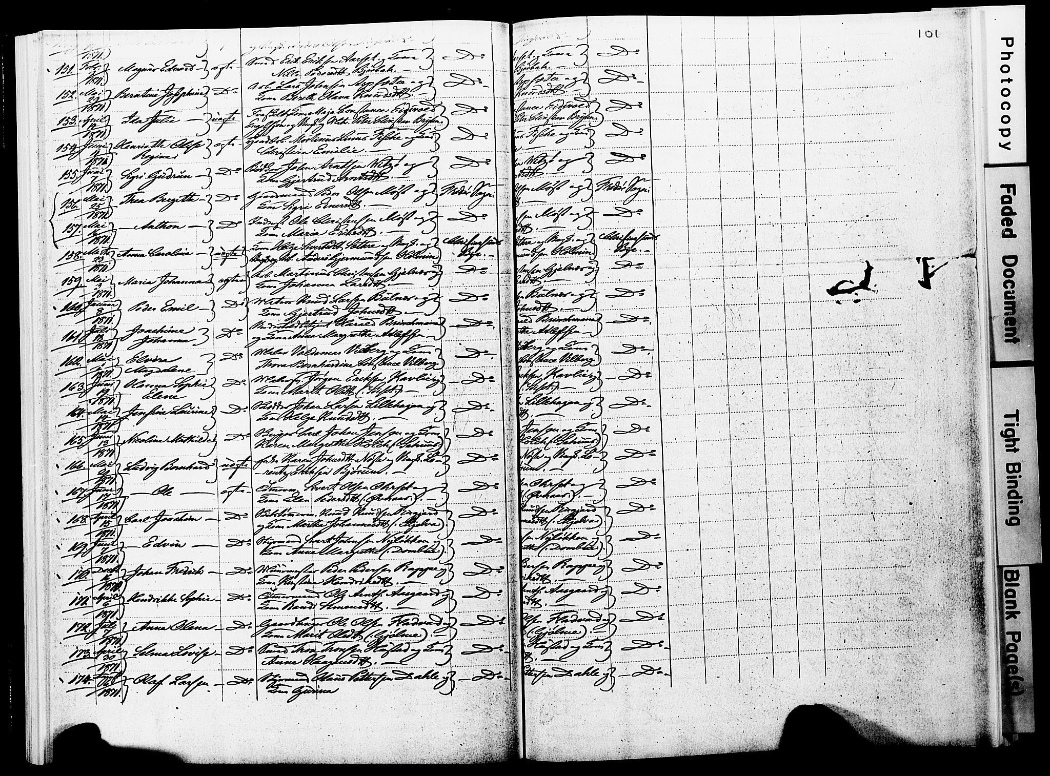 Ministerialprotokoller, klokkerbøker og fødselsregistre - Møre og Romsdal, SAT/A-1454/572/L0857: Ministerialbok nr. 572D01, 1866-1872, s. 100-101