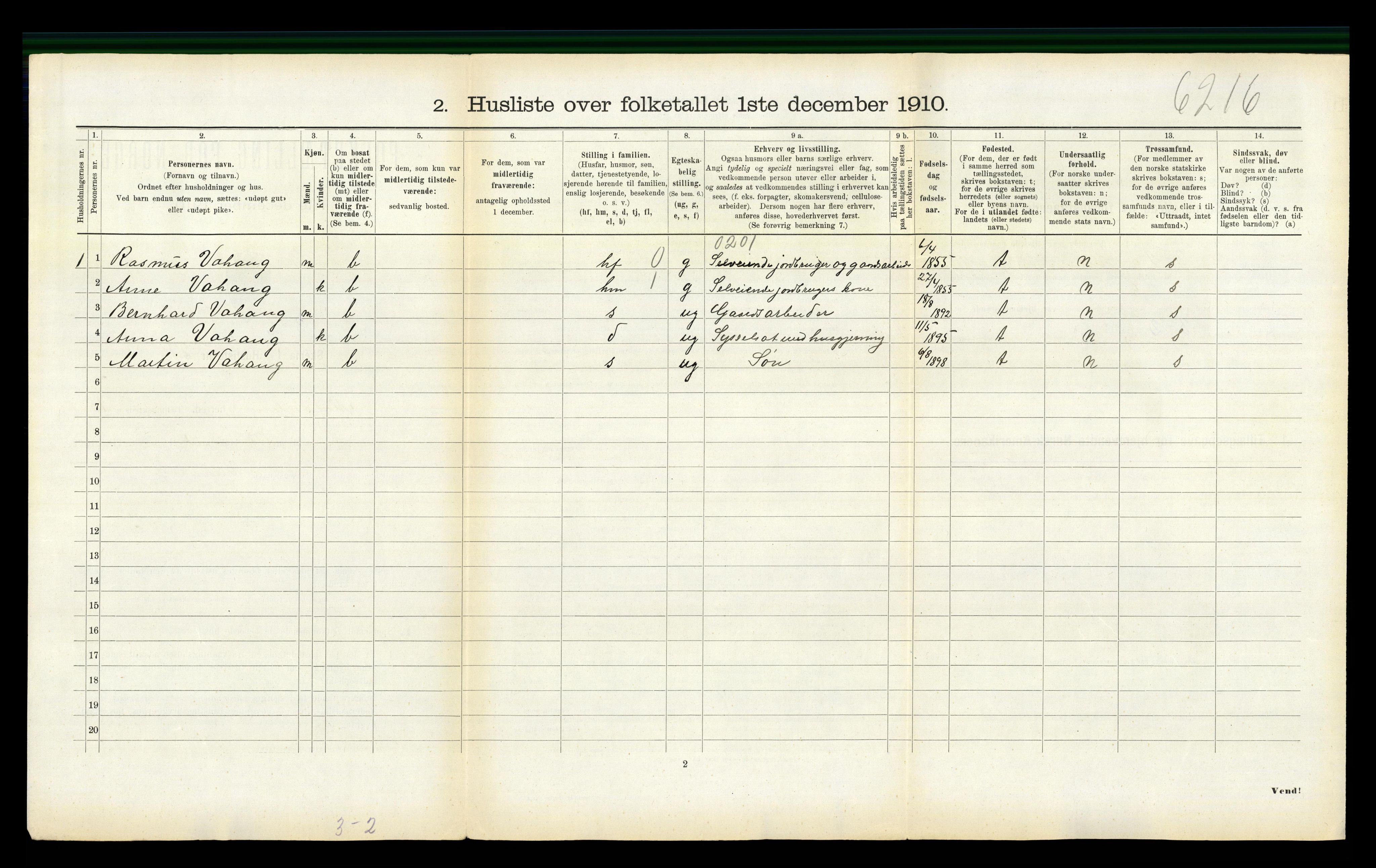 RA, Folketelling 1910 for 1636 Meldal herred, 1910, s. 1170