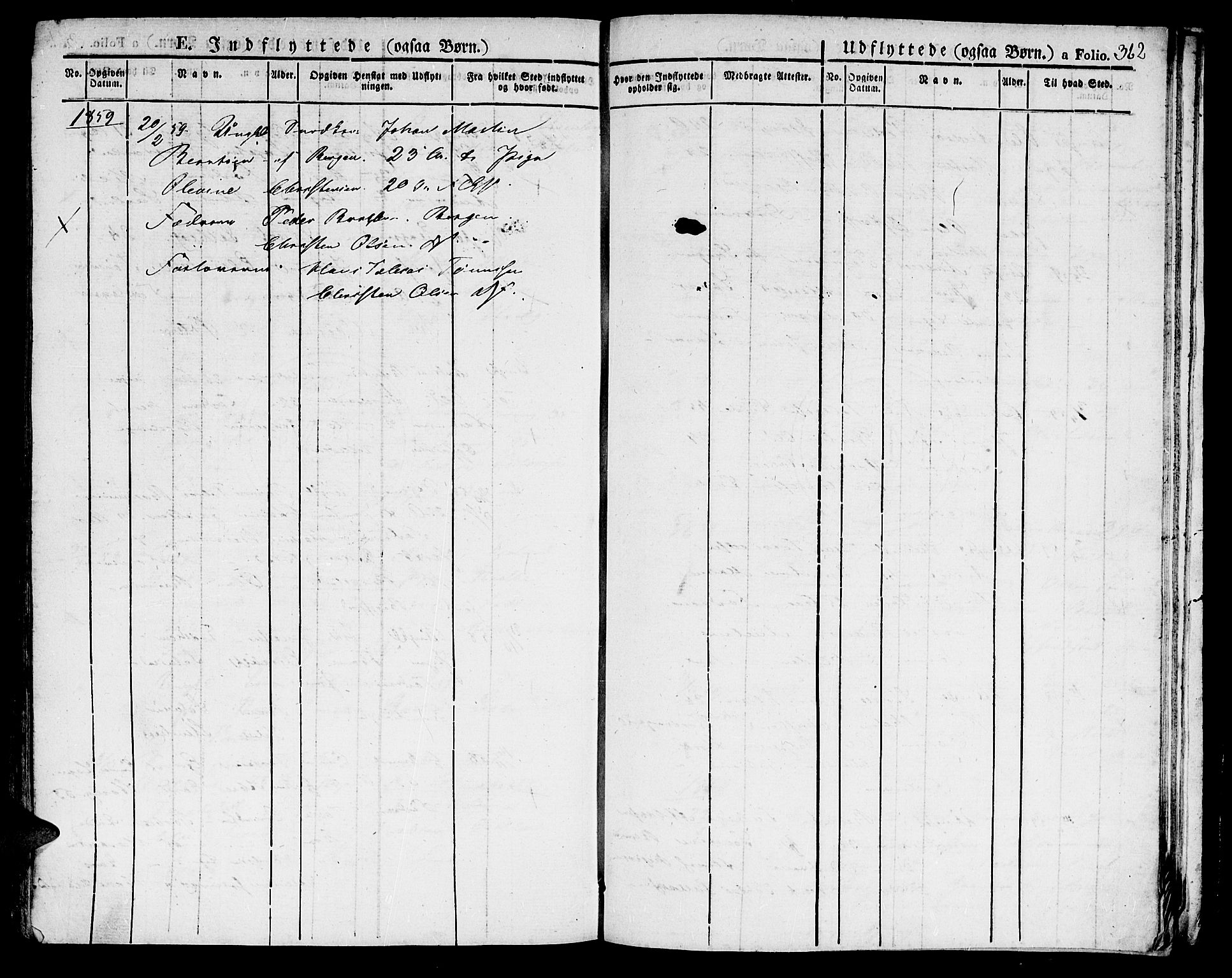 Flekkefjord sokneprestkontor, AV/SAK-1111-0012/F/Fb/Fbc/L0004: Klokkerbok nr. B 4, 1827-1846, s. 362